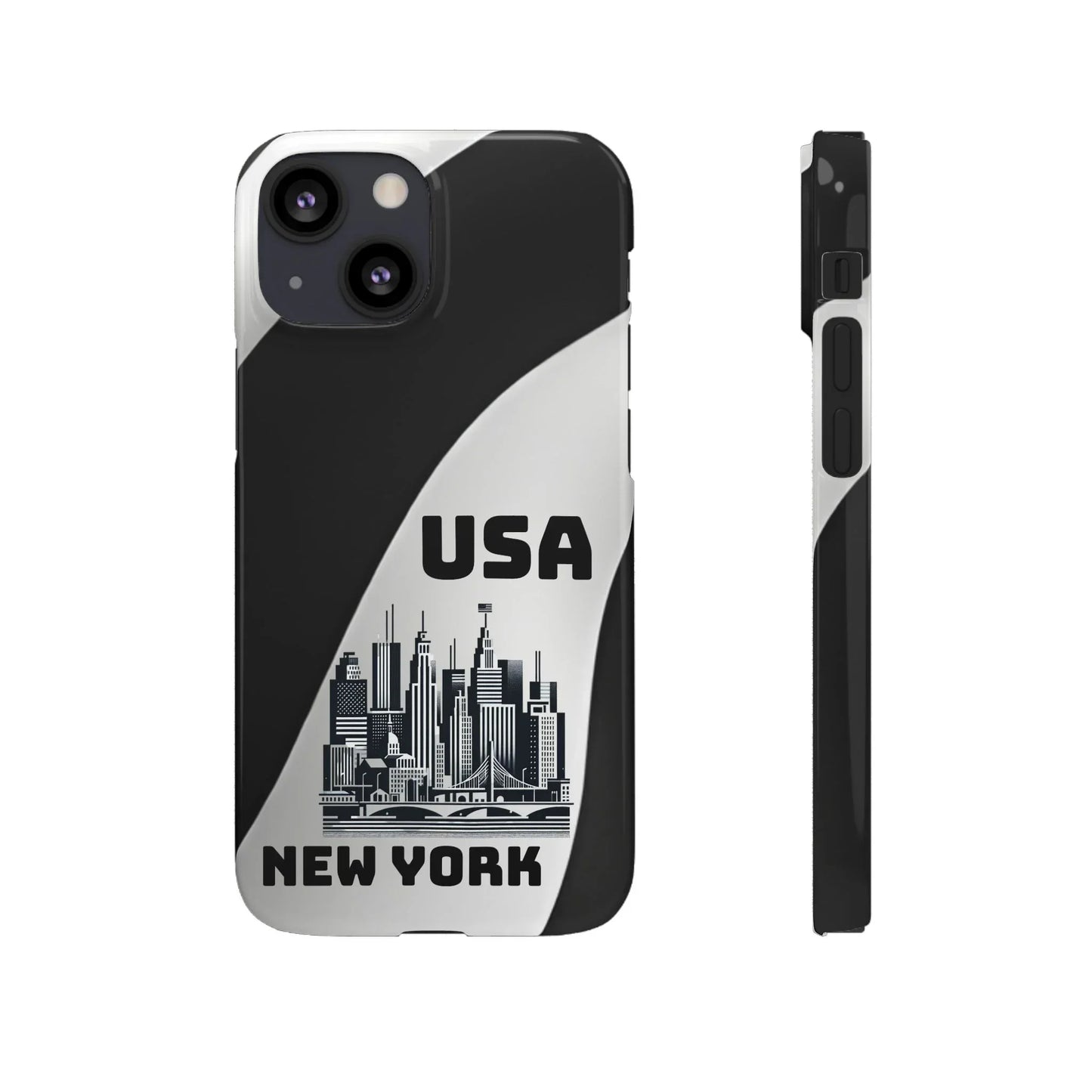 Monochrome New York City Skyline Phone Case for iPhone, Galaxy & Pixel - KarArmDesign