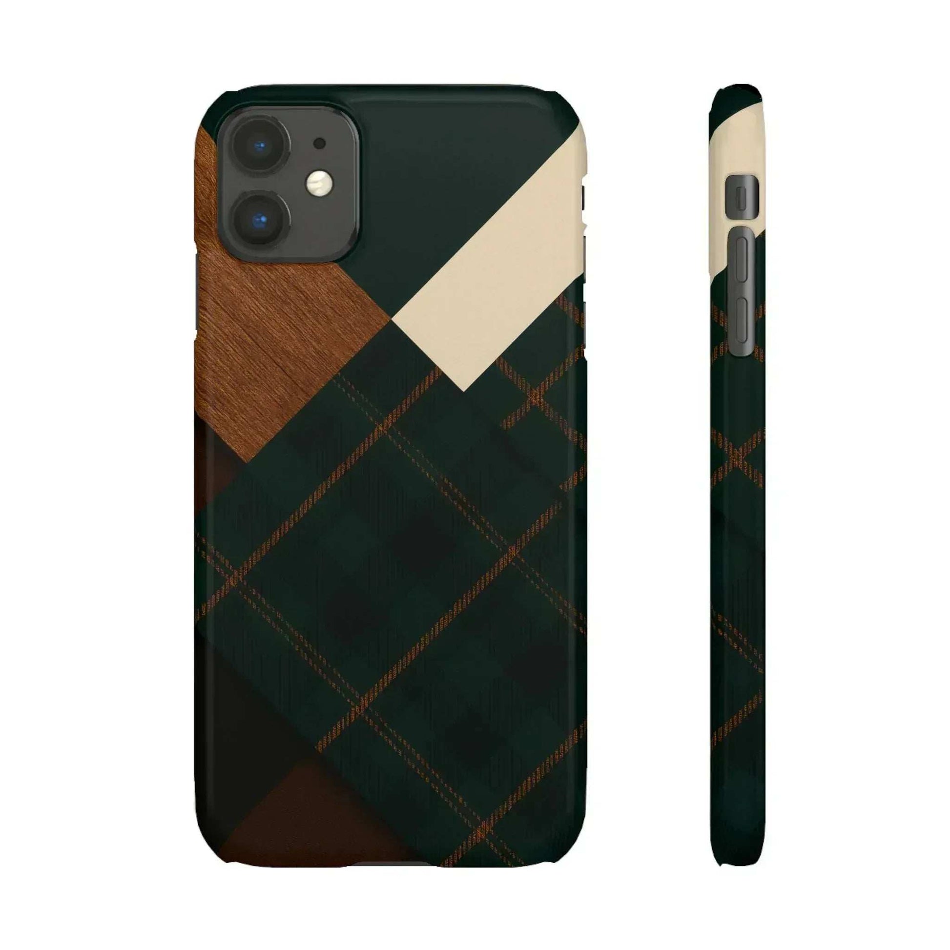 Rustic Green Phone Case for iPhone 8-16 and Galaxy S20-S24 - KARARMDESIGN