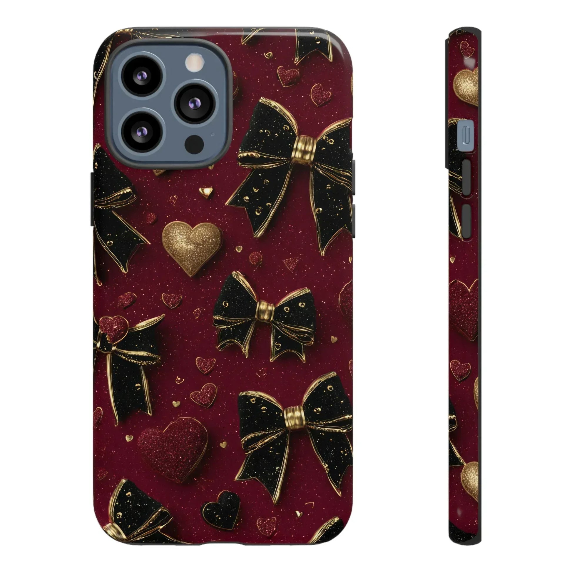 Velvet Valentine Charm Phone Case for iPhone 11-17 and Galaxy S10-S25 - KARARMDESIGN
