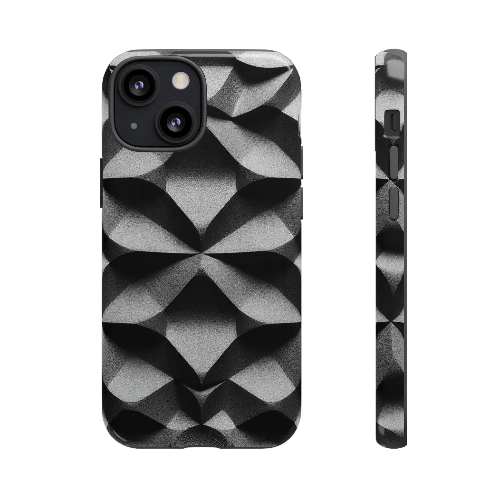 3D Geometric Phone Case for iPhone 8–17 - KARARMDESIGN