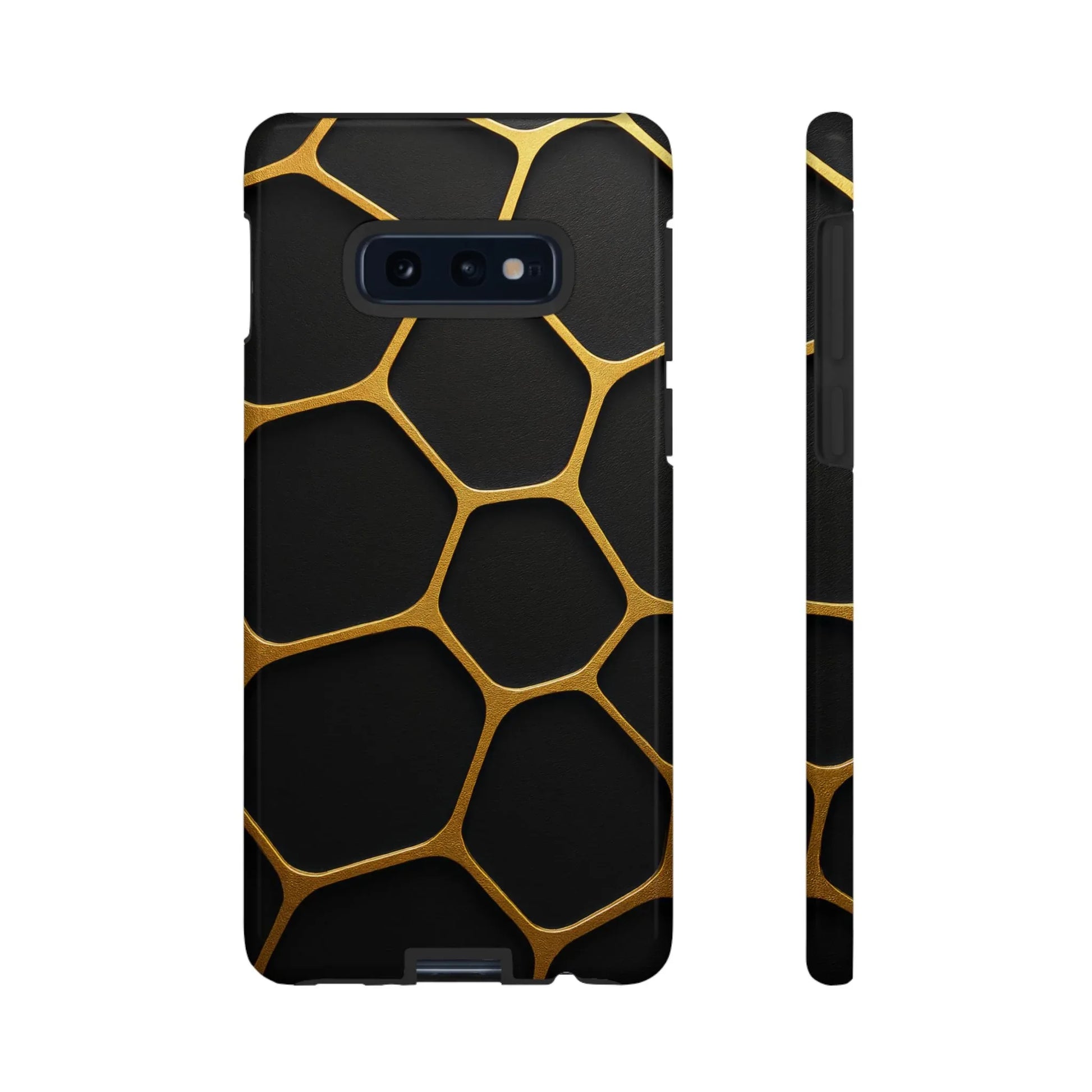 Golden Cellscape Phone Case for iPhone 8-17 and Galaxy S20-S25 - KARARMDESIGN