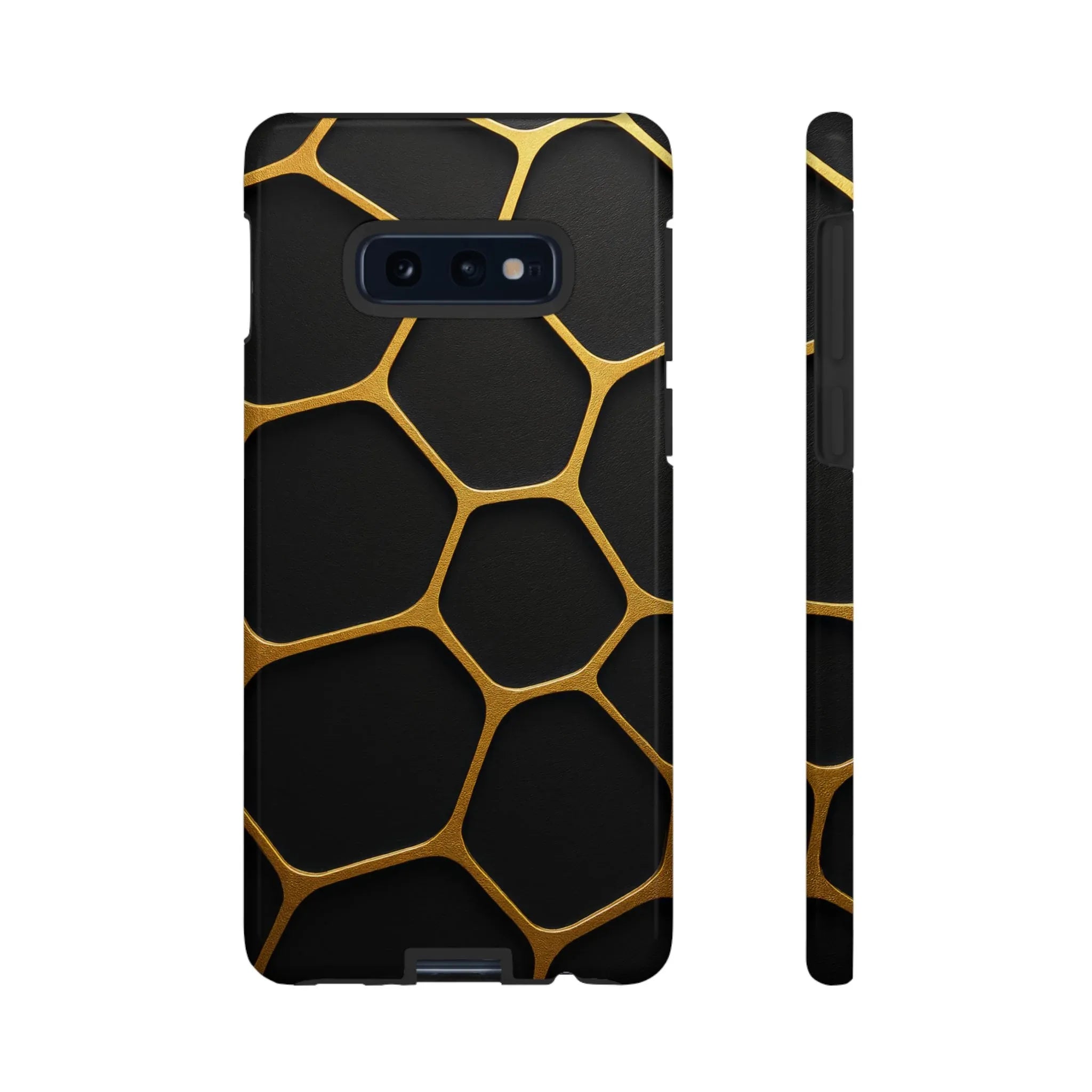 Golden Cellscape Phone Case for iPhone 8-17 and Galaxy S20-S25 - KARARMDESIGN