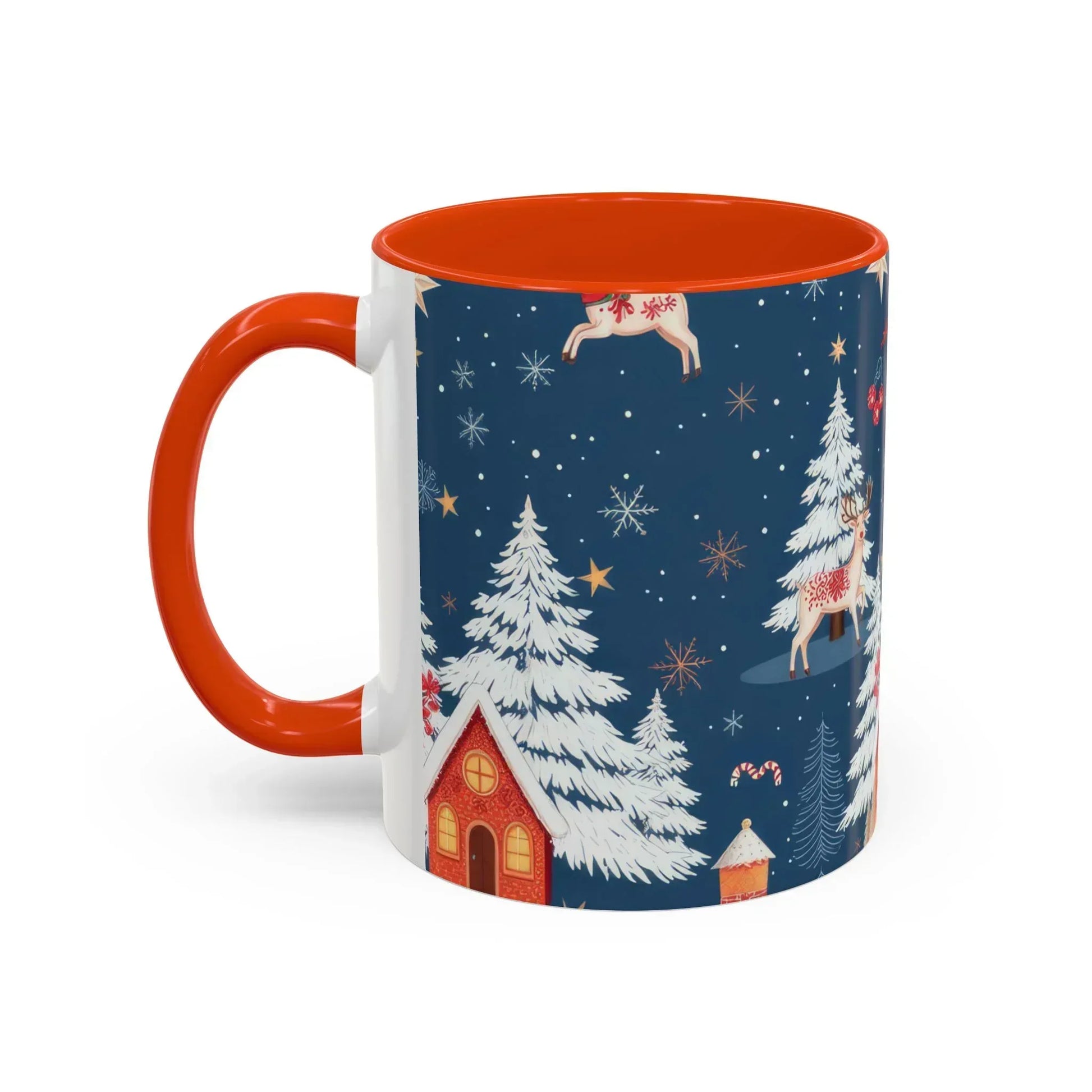 Dark Blue Christmas Mug - Colorful Mugs (11oz, 15oz) - KARARMDESIGN