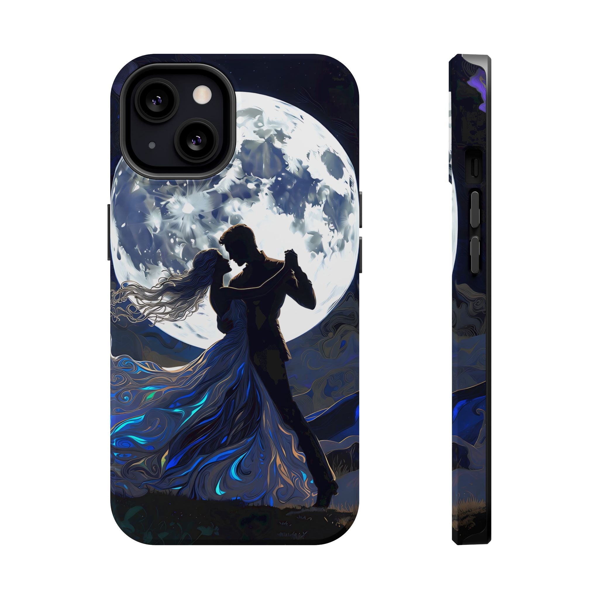 Romantic Moonlight Dance Magnetic Phone Case – iPhone 15–17 & Samsung Galaxy S26