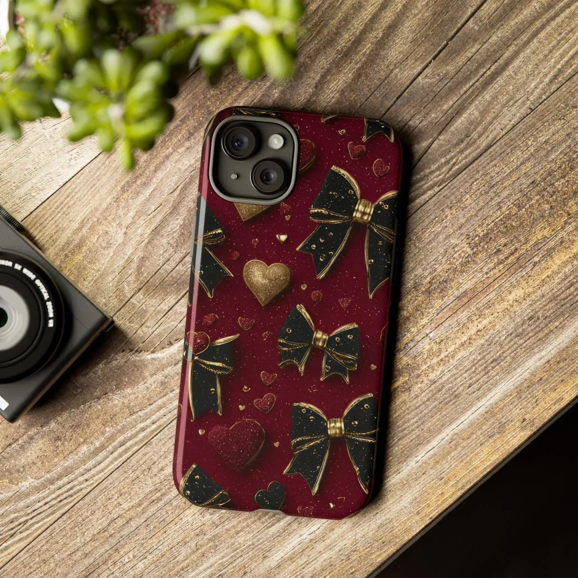 Velvet Valentine Charm Phone Case for iPhone 11-17 and Galaxy S10-S25 - KARARMDESIGN