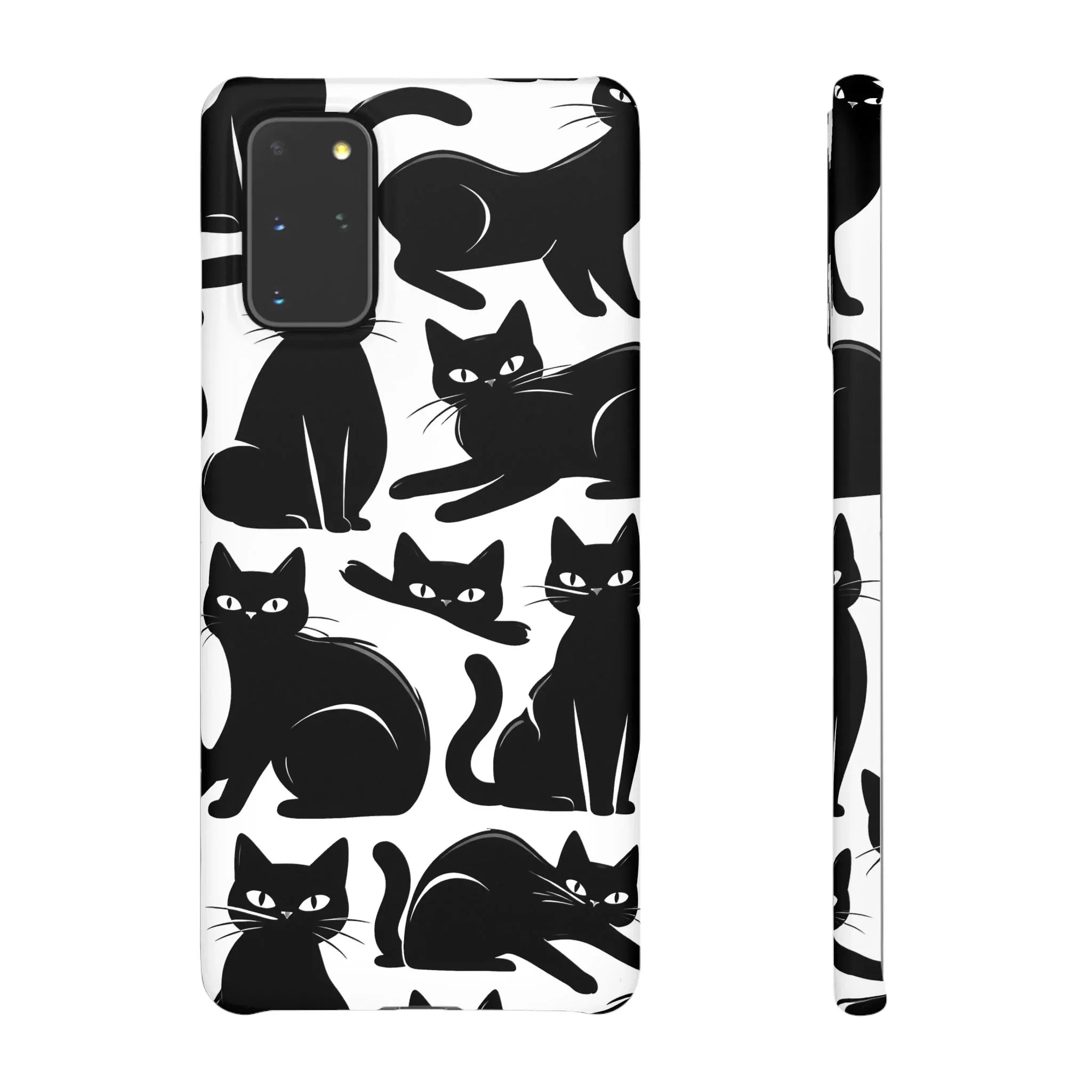 Black Cats Phone Case for iPhone 11-17 and Galaxy S20-S25 - KARARMDESIGN