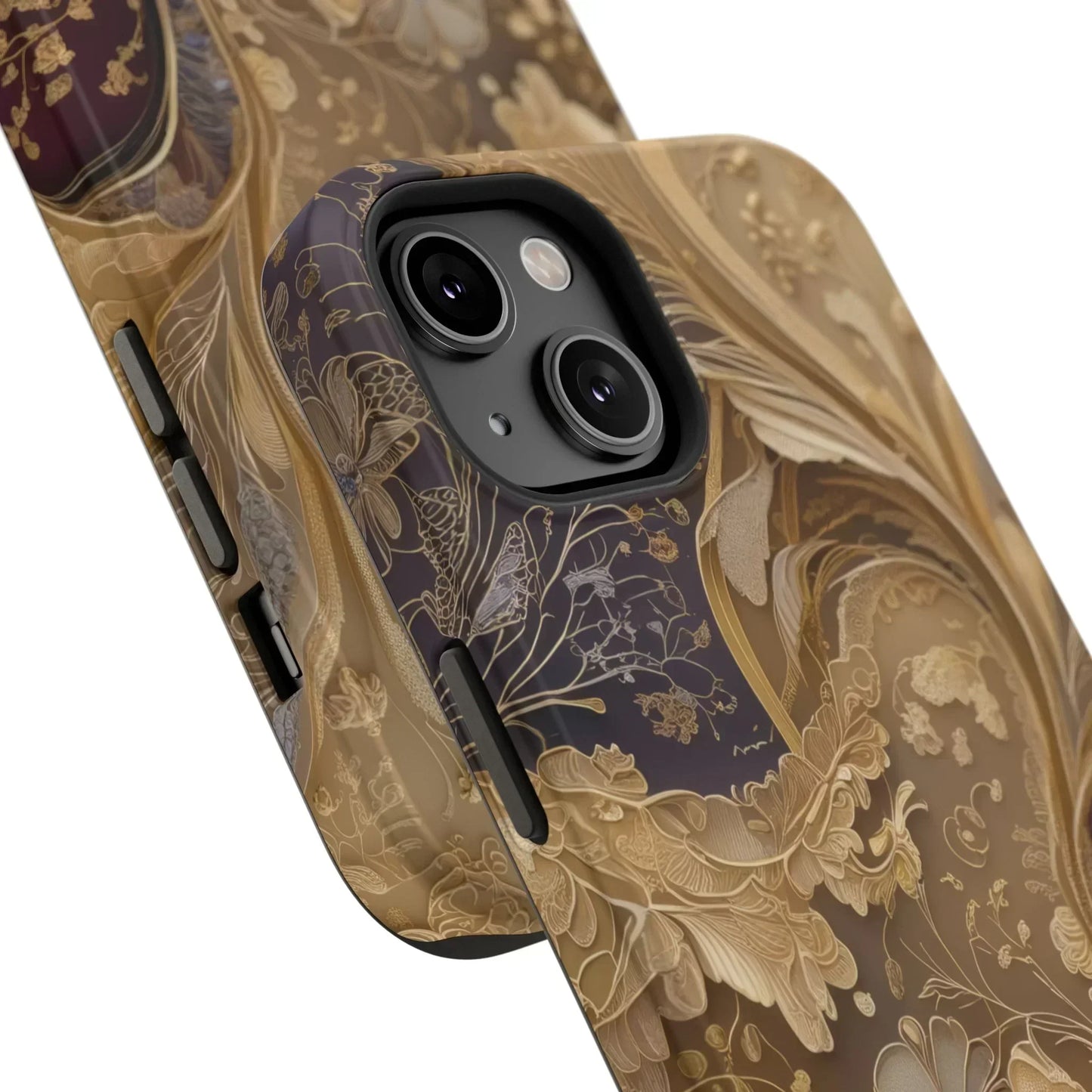 Botanical Luxury Design Impact-Resistant Phone Case for iPhone 12-16 and Galaxy S21-S22 Models - KarArmDesign