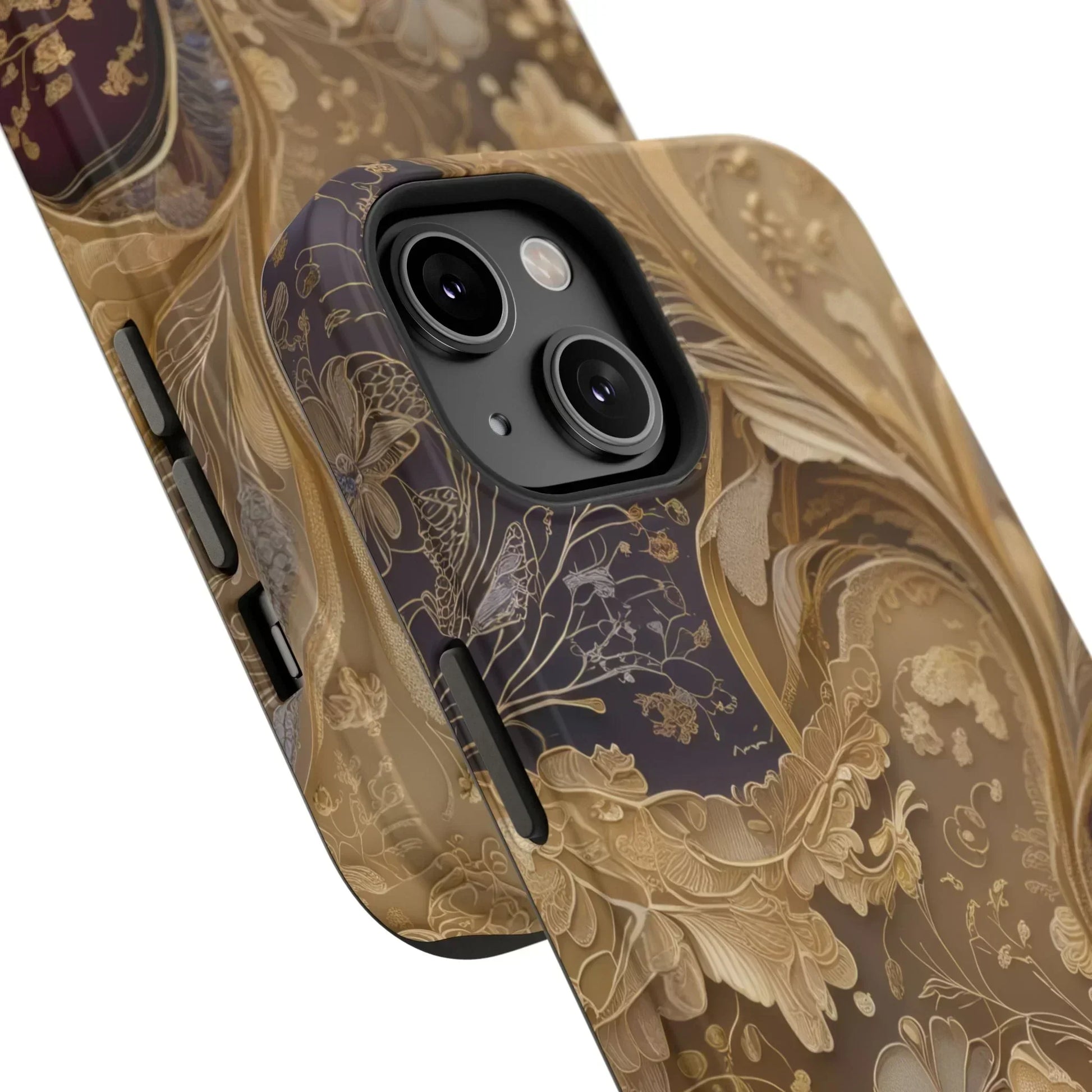 Botanical Luxury Design Impact-Resistant Phone Case for iPhone 12-16 and Galaxy S21-S22 Models - KarArmDesign