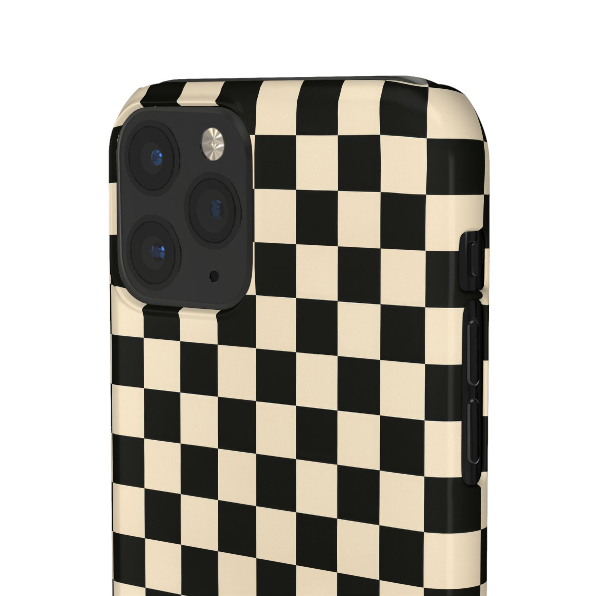 Stylish Matte Checker Phone Case for iPhone 11-17 & Galaxy S20-S26