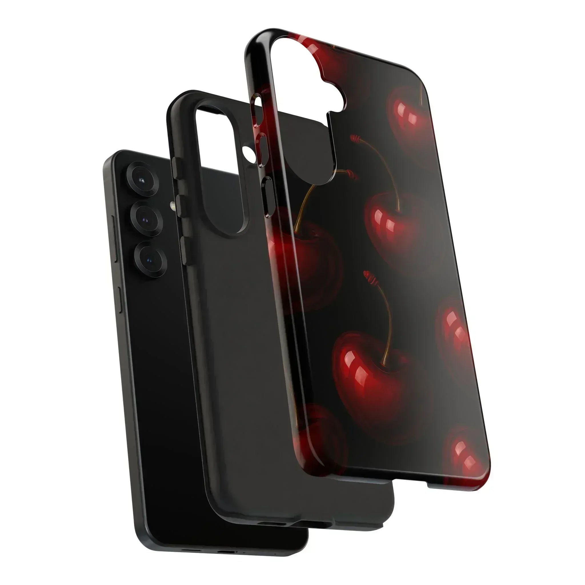 Cherry Phone Case for iPhone X-16 and Galaxy S20-S25 - KARARMDESIGN