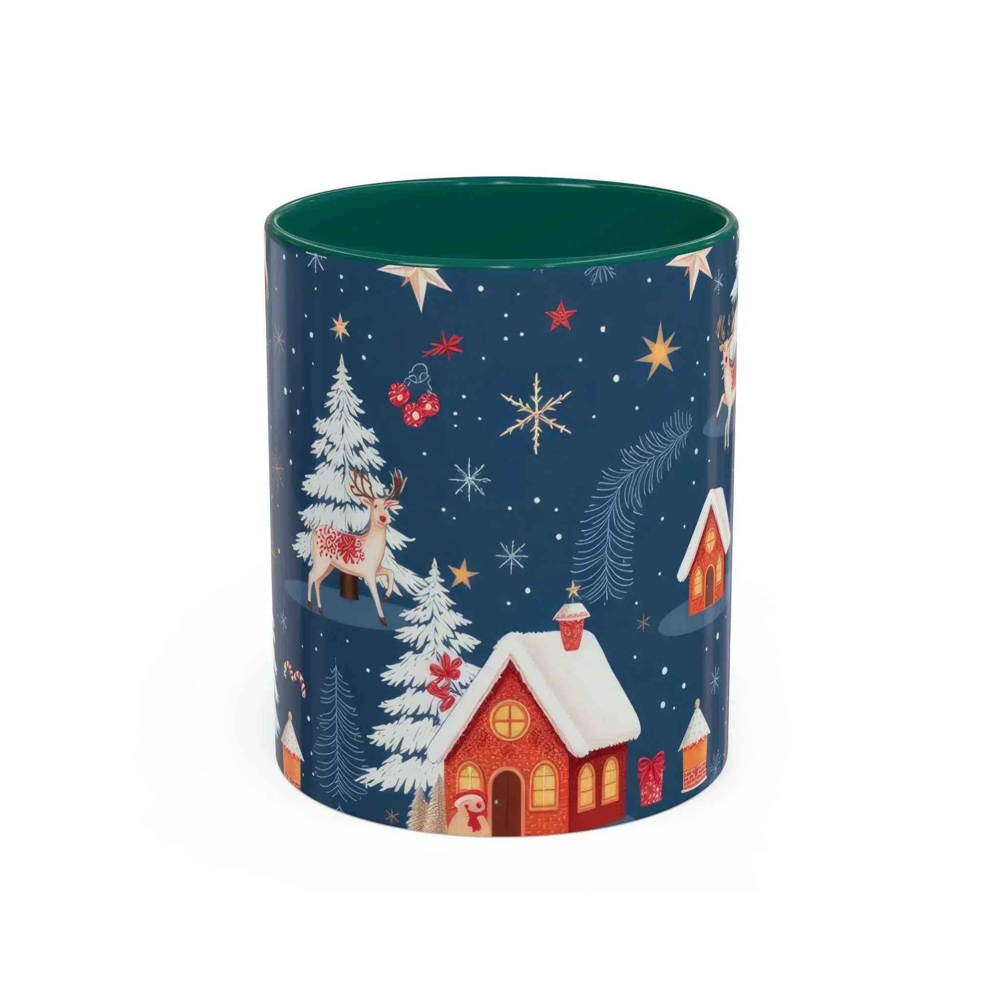 Dark Blue Christmas Mug - Colorful Mugs (11oz, 15oz) - KARARMDESIGN