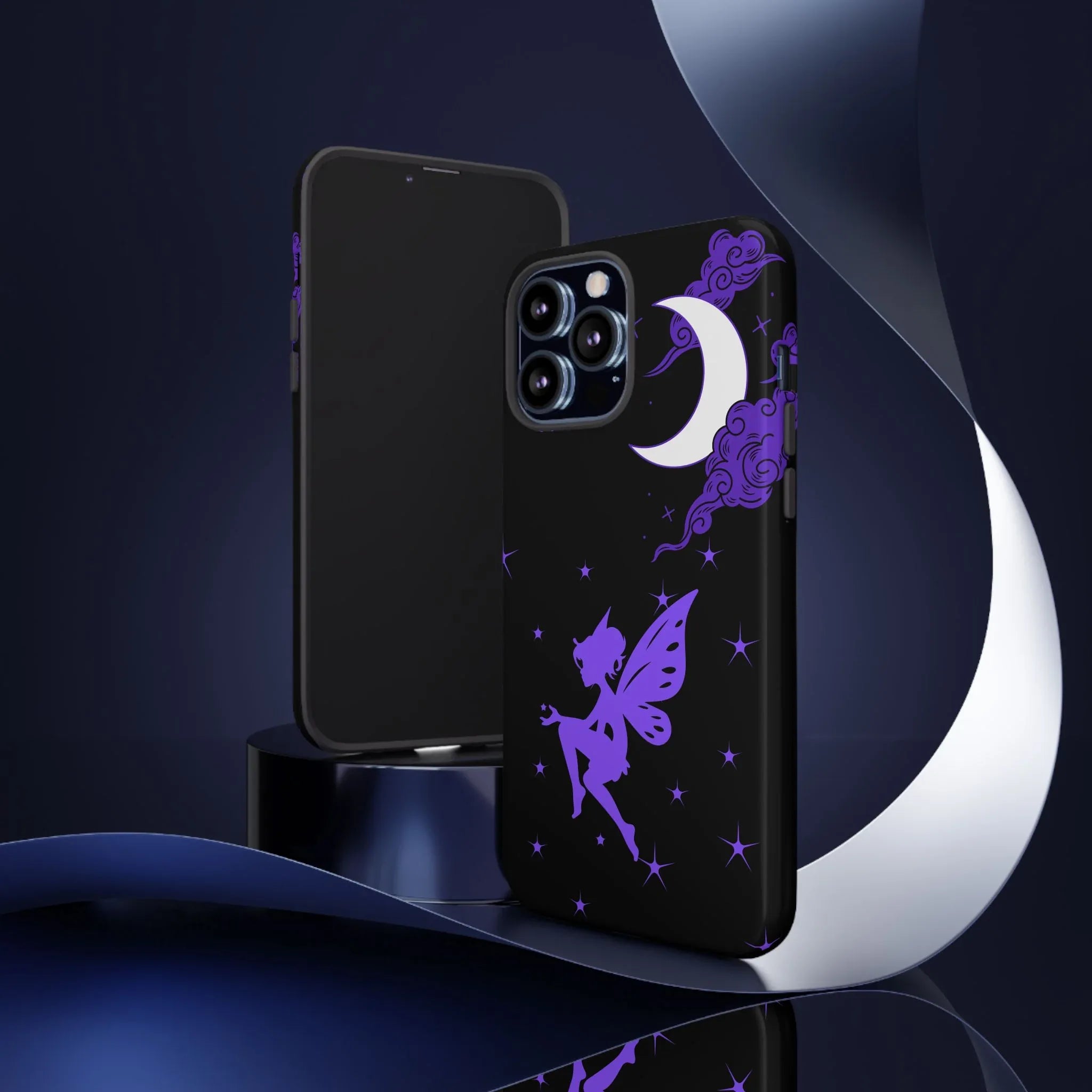 Moonlit Fairy Phone Case for iPhone 8-16 and Galaxy S10-S23 - KARARMDESIGN