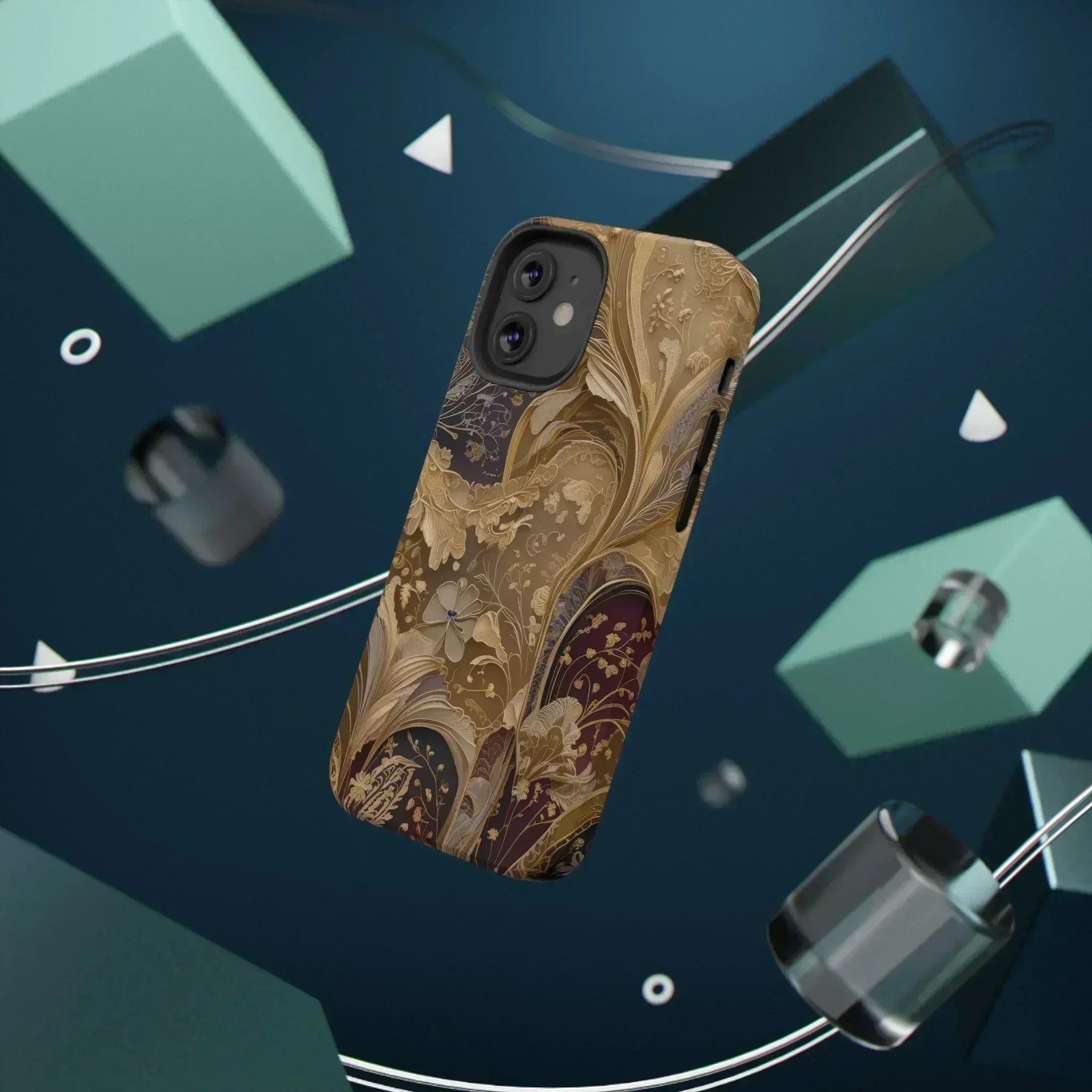 Botanical Luxury Design Phone Case for iPhone 12-16 and Galaxy S21-S22 - KARARMDESIGN