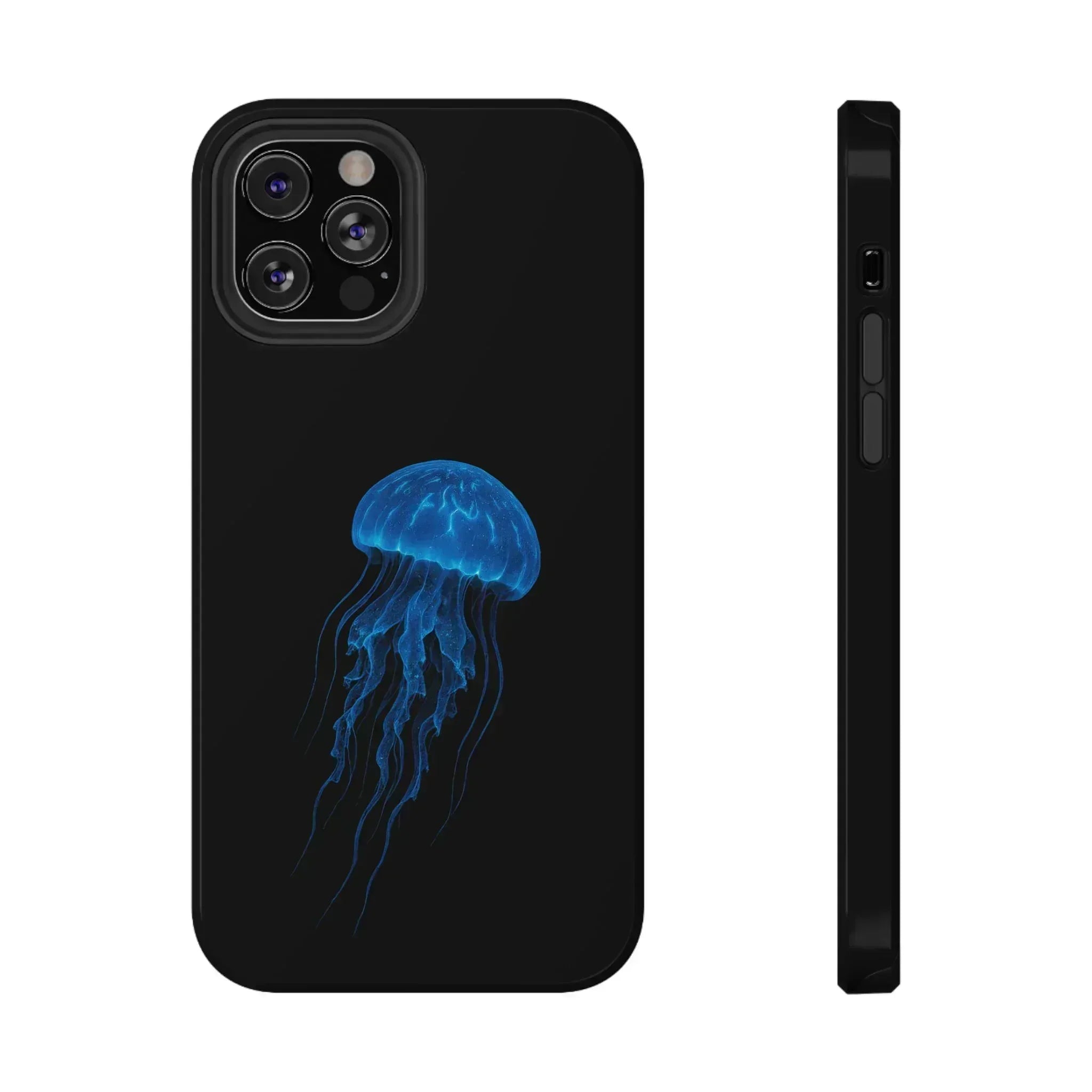 Blue Jellyfish Phone Case for iPhone 12-16 and Galaxy S21-S22 - KARARMDESIGN