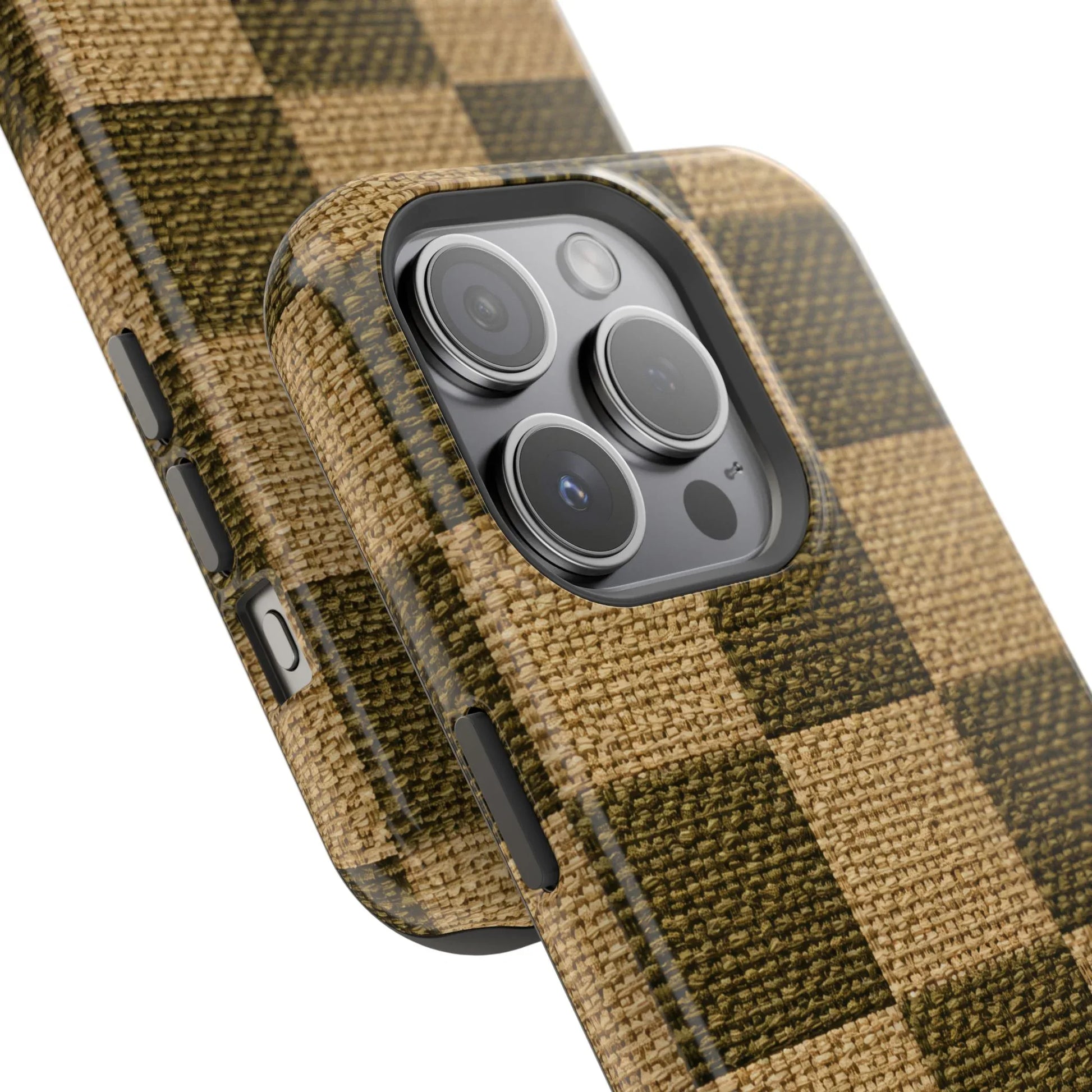 Rustic Woven Phone Case for iPhone 11-17 and Galaxy S21-S22 - KARARMDESIGN