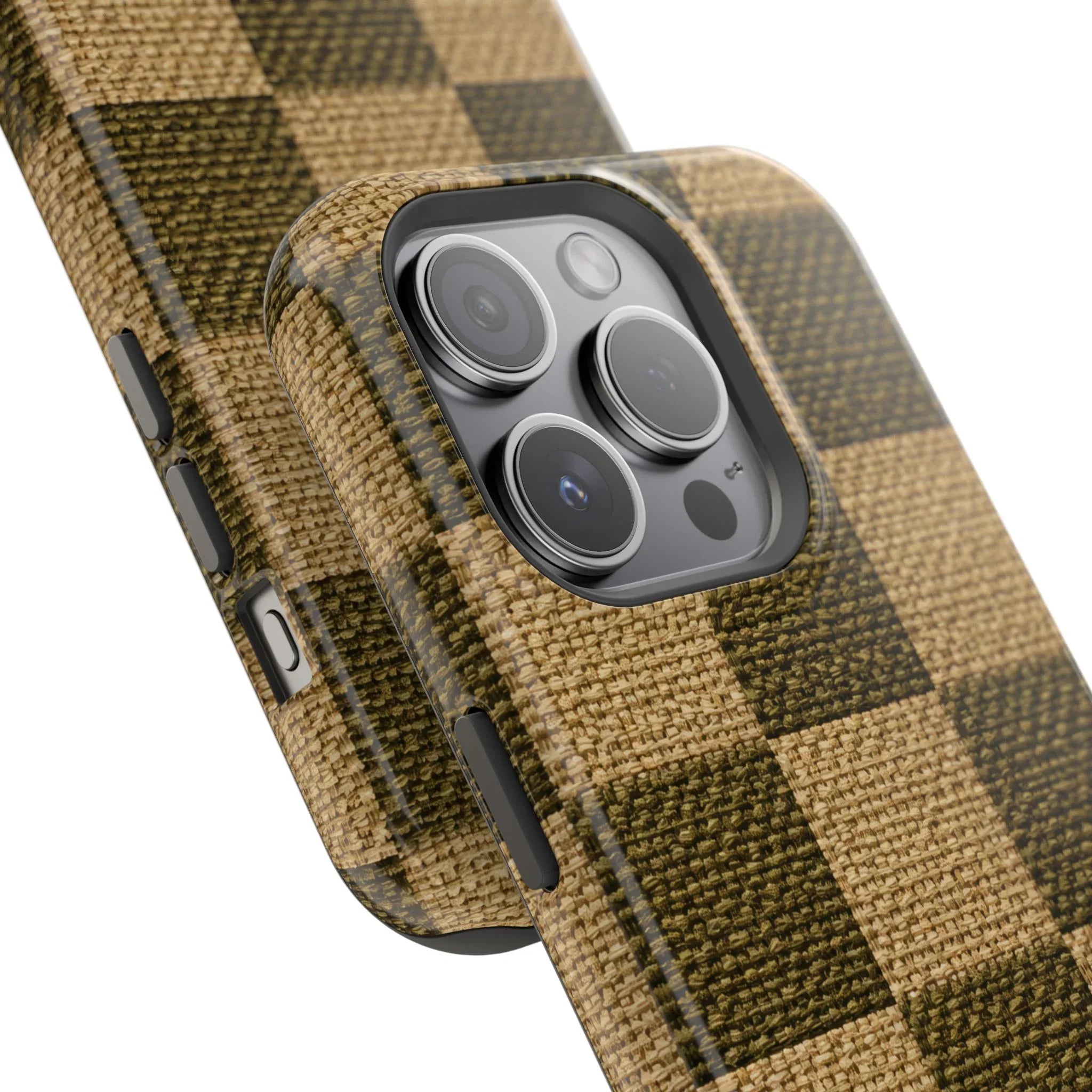 Rustic Woven Phone Case for iPhone 11-17 and Galaxy S21-S22 - KARARMDESIGN