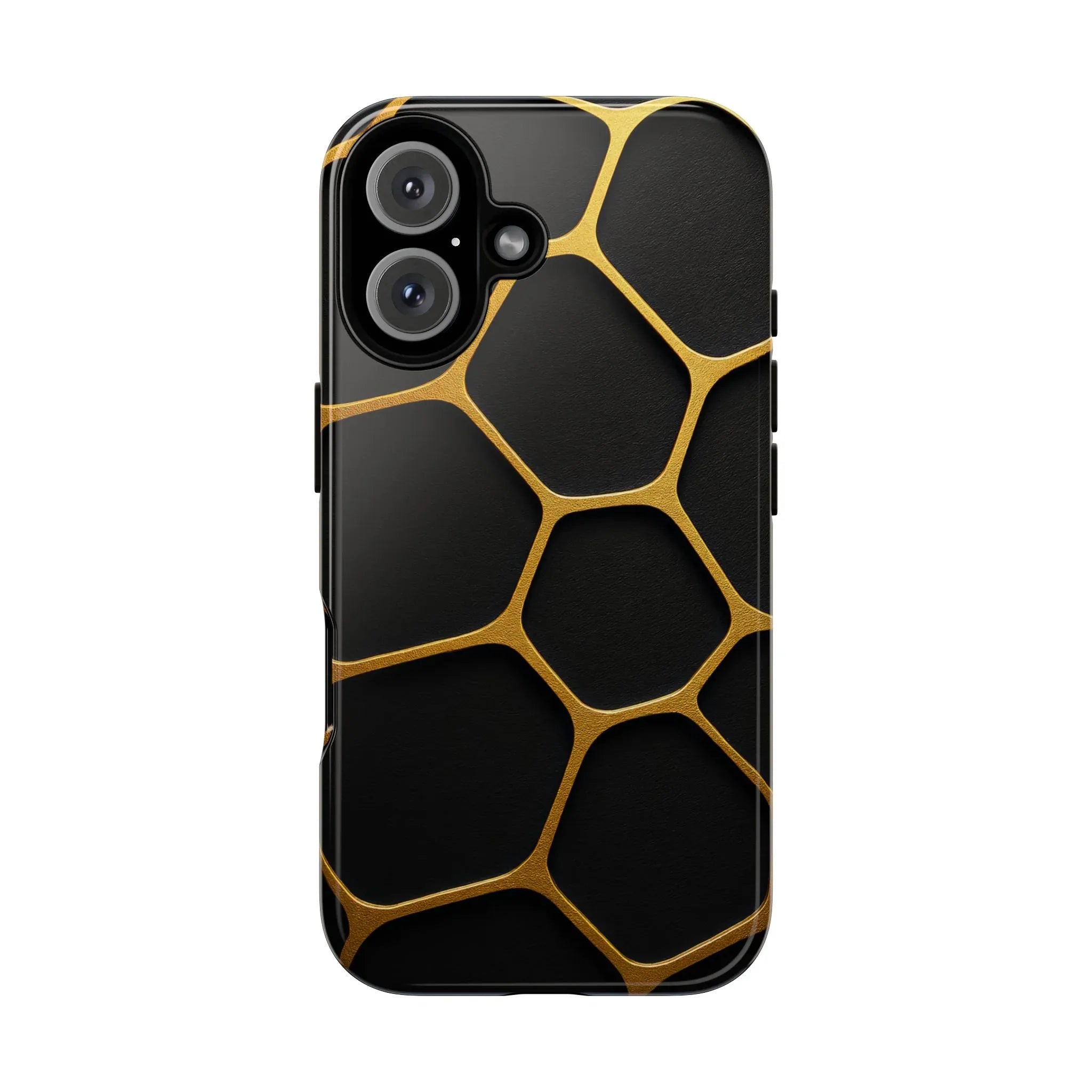 Golden Cellscape Phone Case for iPhone 8-17 and Galaxy S20-S25 - KARARMDESIGN