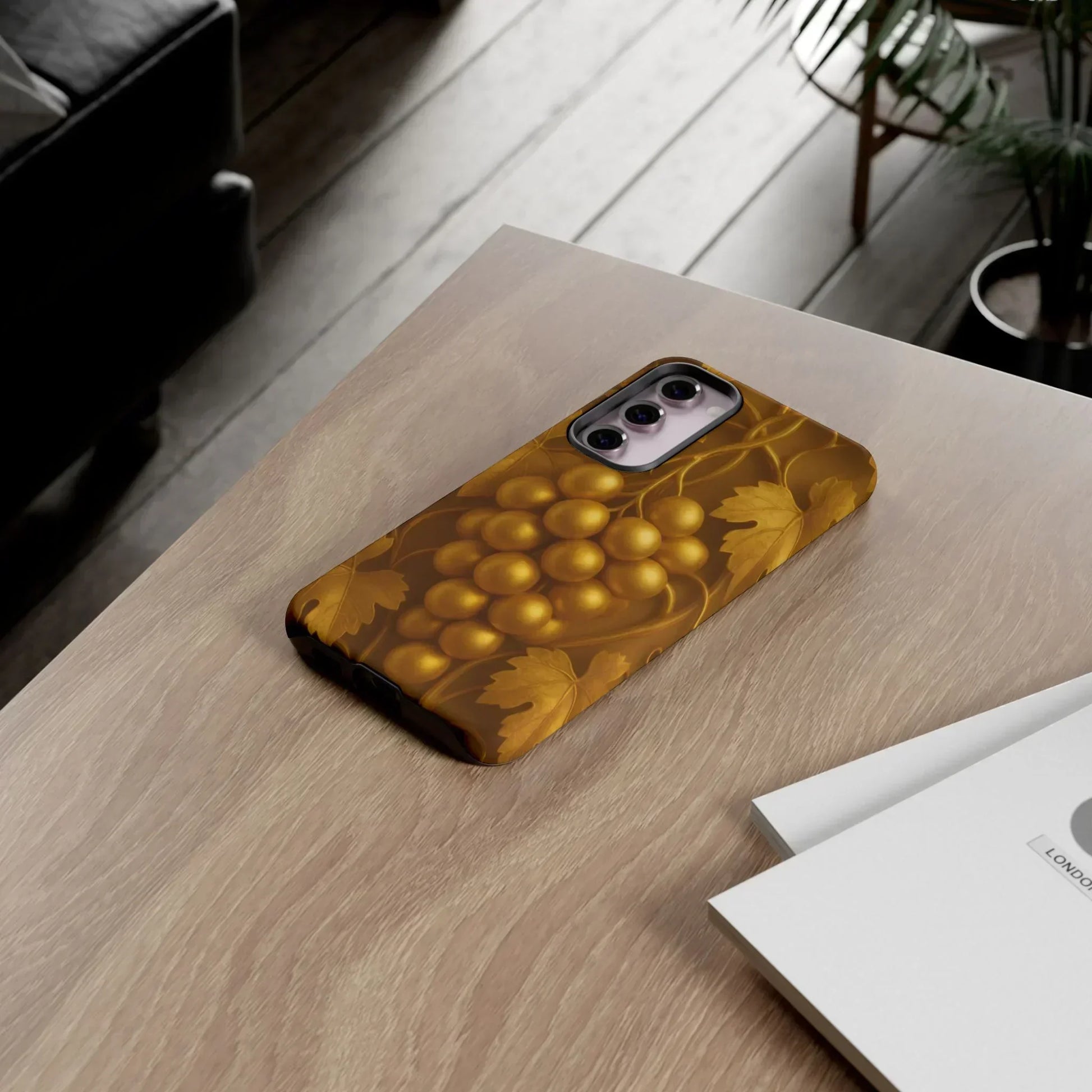 Golden Grapes Phone Case for Samsung Galaxy S10-S25 Models - KarArmDesign