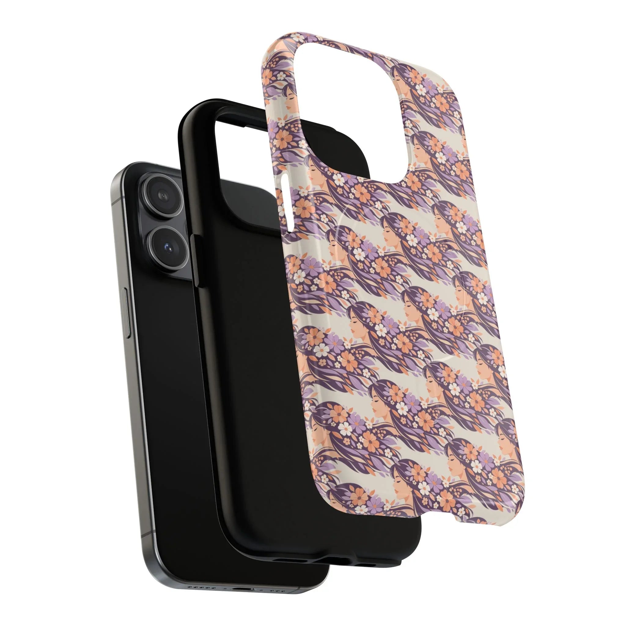 Floral Goddess Phone Case for iPhone 13-17 - KARARMDESIGN