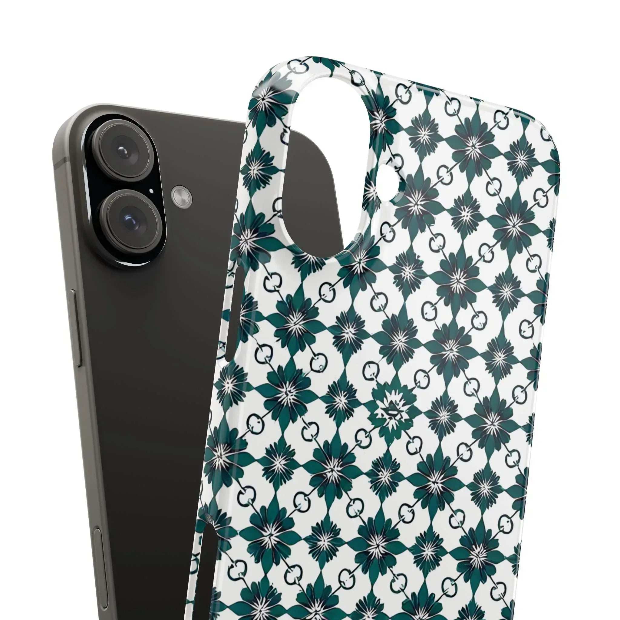 Elegant Geometric Pattern Phone Case for iPhone 11-17 - KARARMDESIGN