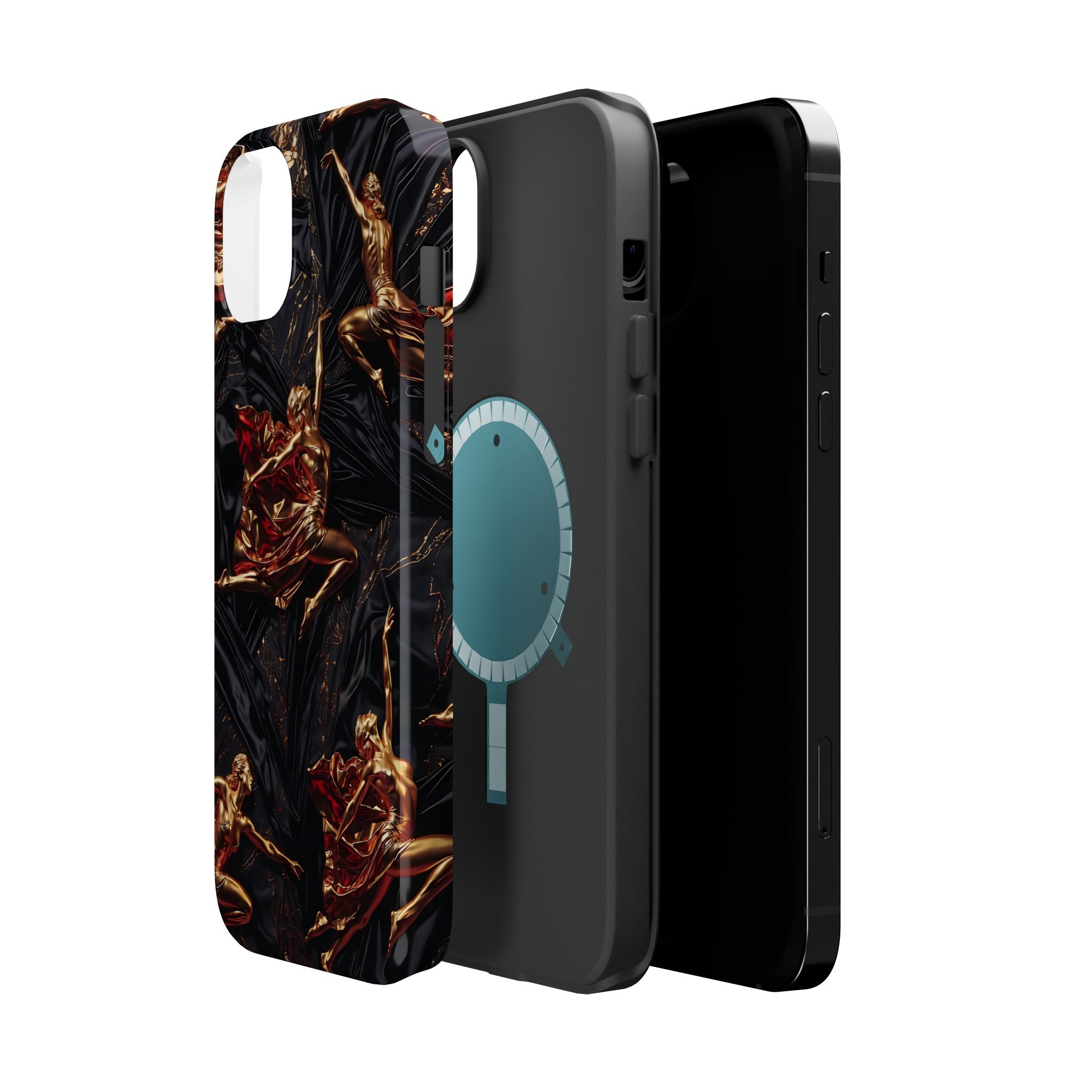 Gold Sculpture Phone Case for iPhone 13-17 & Samsung Galaxy S26