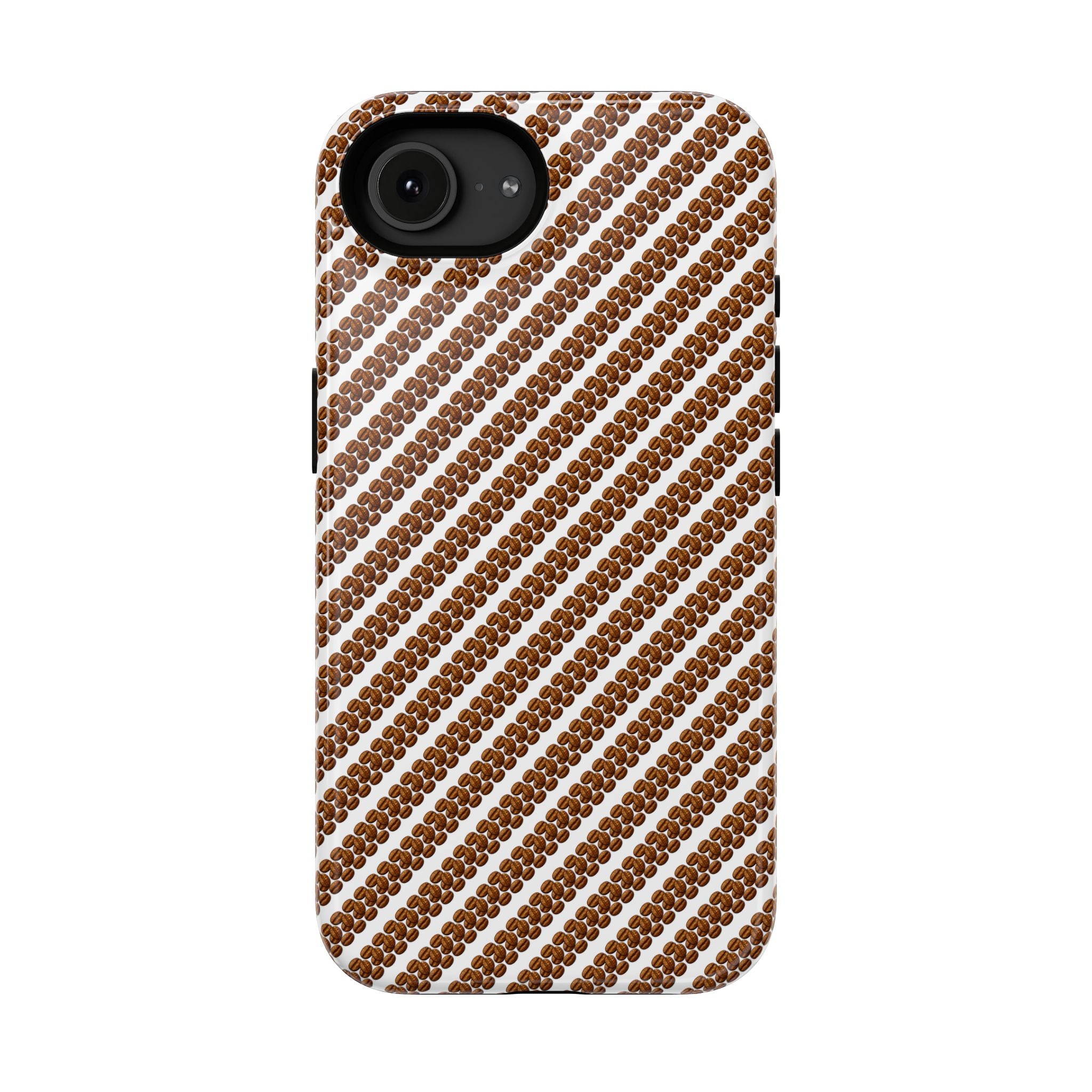 Coffee Pattern Phone Case for iPhone 11–17 & Samsung Galaxy S22–S26