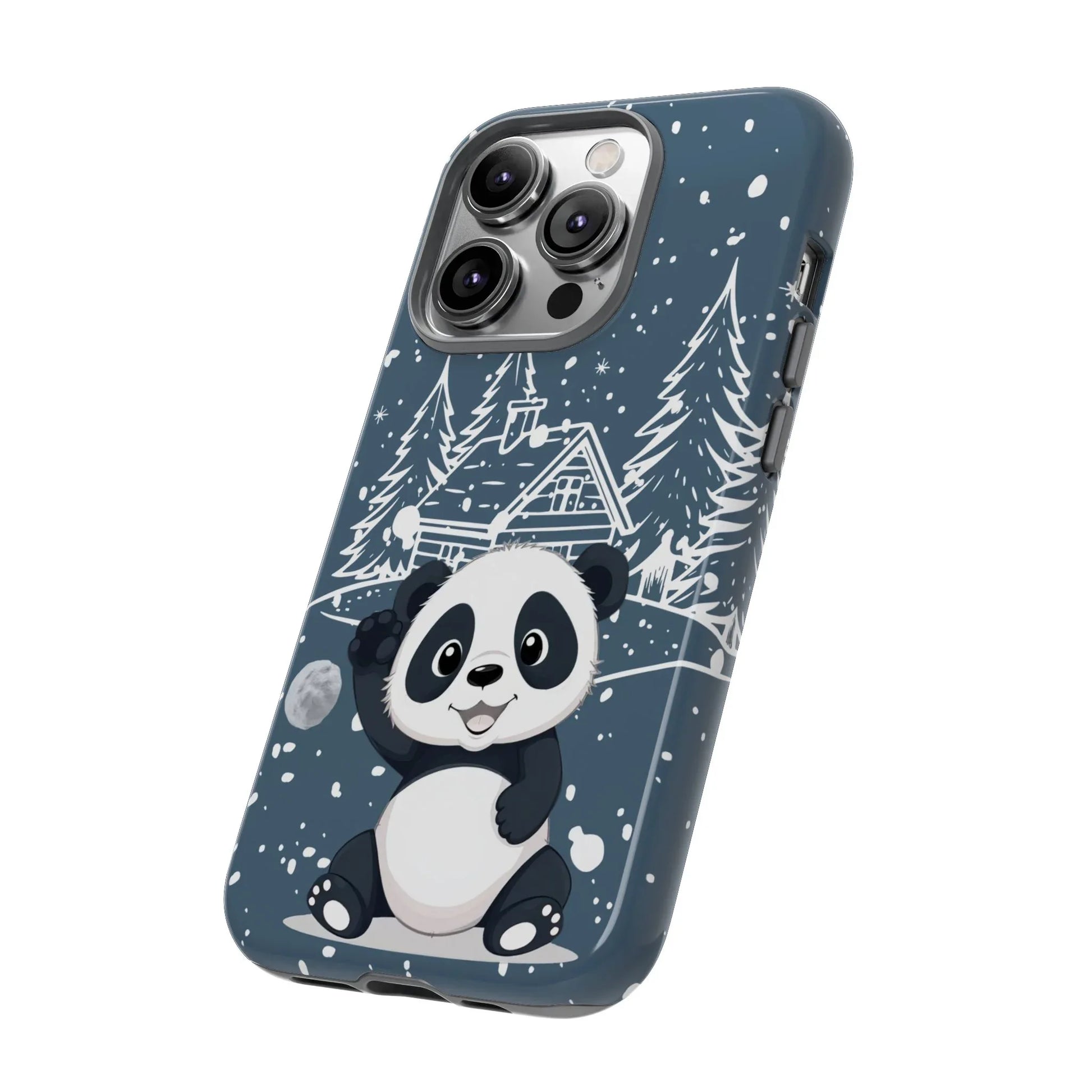 Cute Panda in a Winter Wonderland Phone Case for iPhone 8-17 - KARARMDESIGN