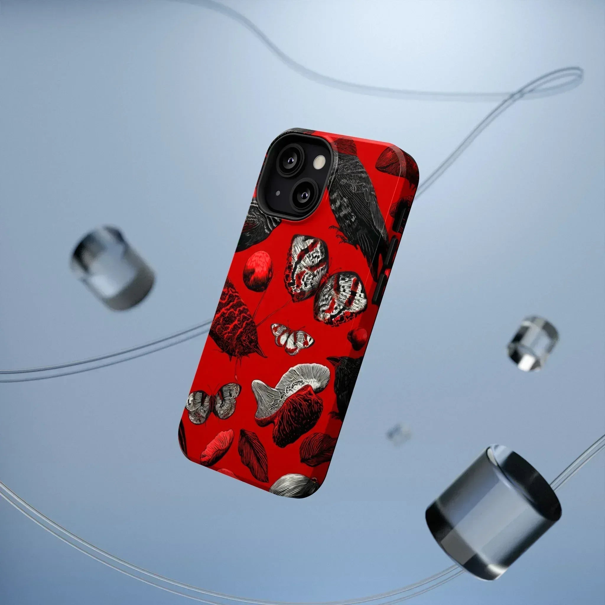 Crimson Wilderness Phone Case for iPhone 11-17 - KARARMDESIGN