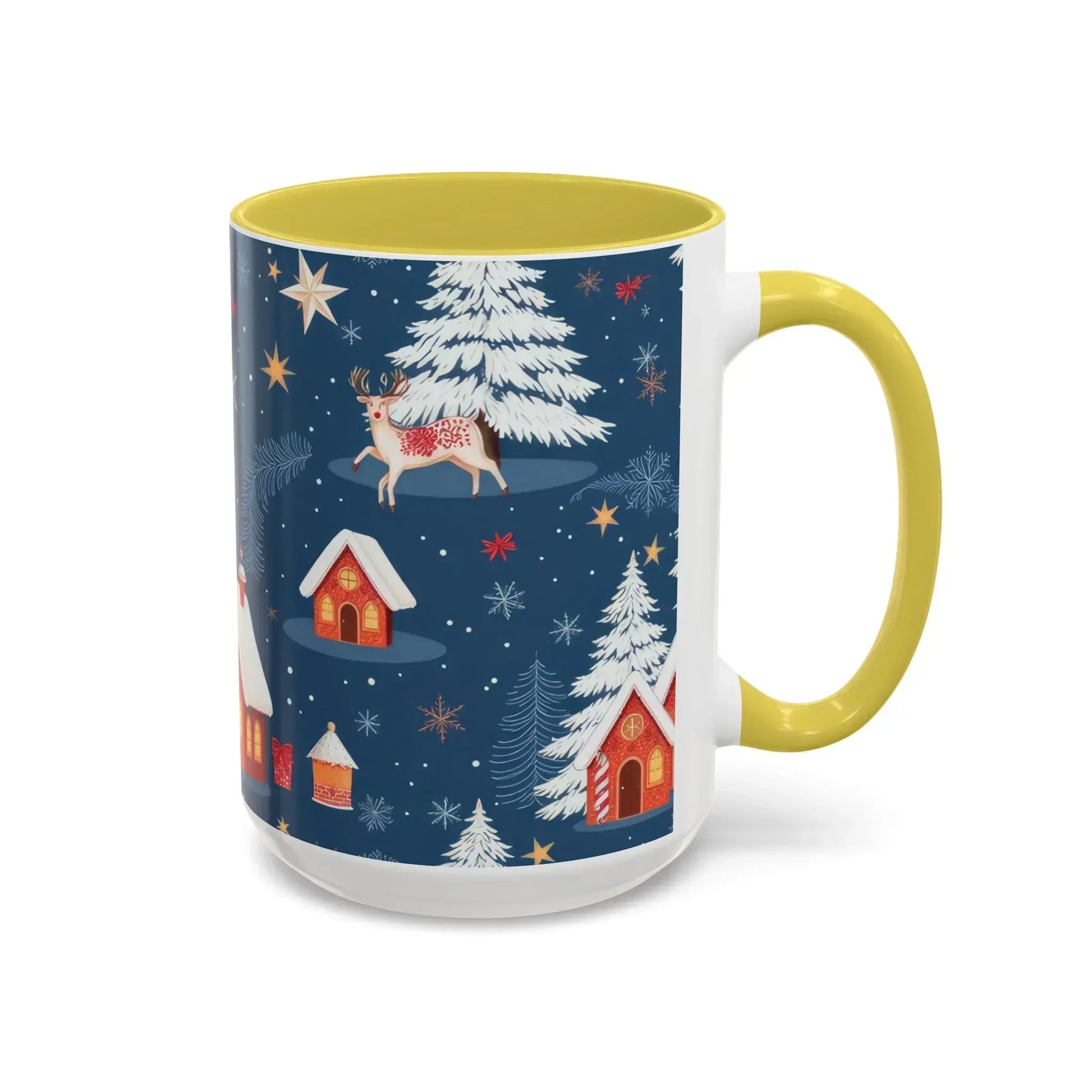 Dark Blue Christmas Mug - Colorful Mugs (11oz, 15oz) - KARARMDESIGN