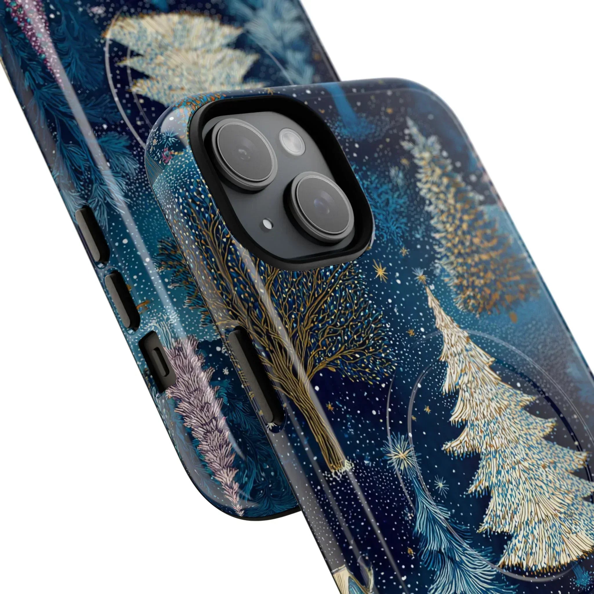 Midnight Sparkle Forest Phone Case for iPhone 13-17 - KARARMDESIGN