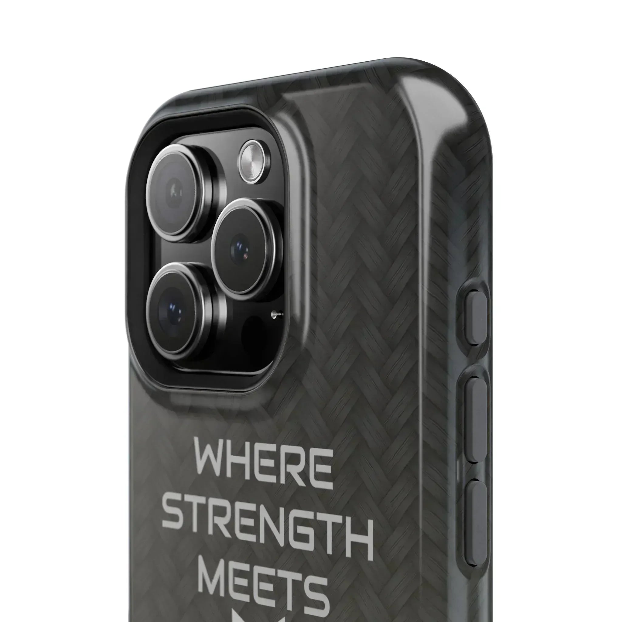 Gray Carbon Phone Case for iPhone 12-16 and Galaxy S21-S22 - KARARMDESIGN