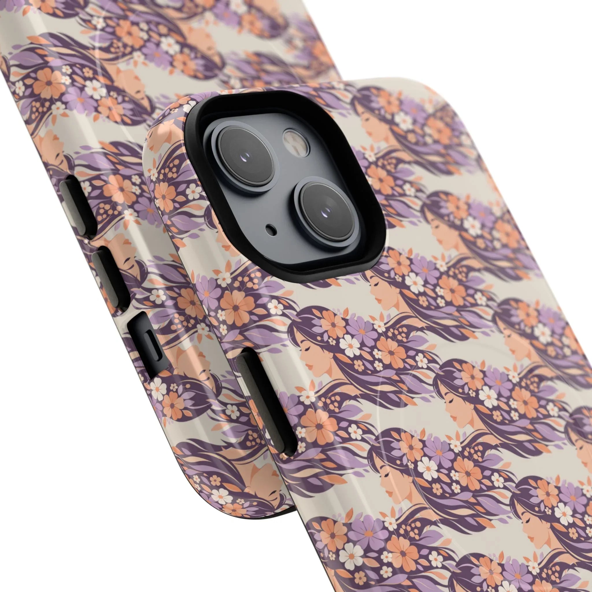 Floral Goddess Phone Case for iPhone 13-17 - KARARMDESIGN