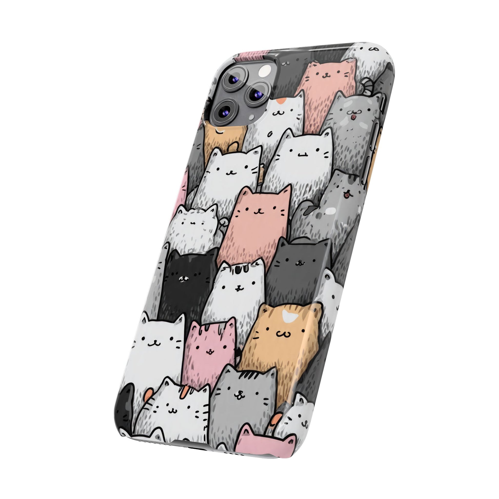 Cat Carnival Phone Case for iPhone 11-17 Models - KARARMDESIGN