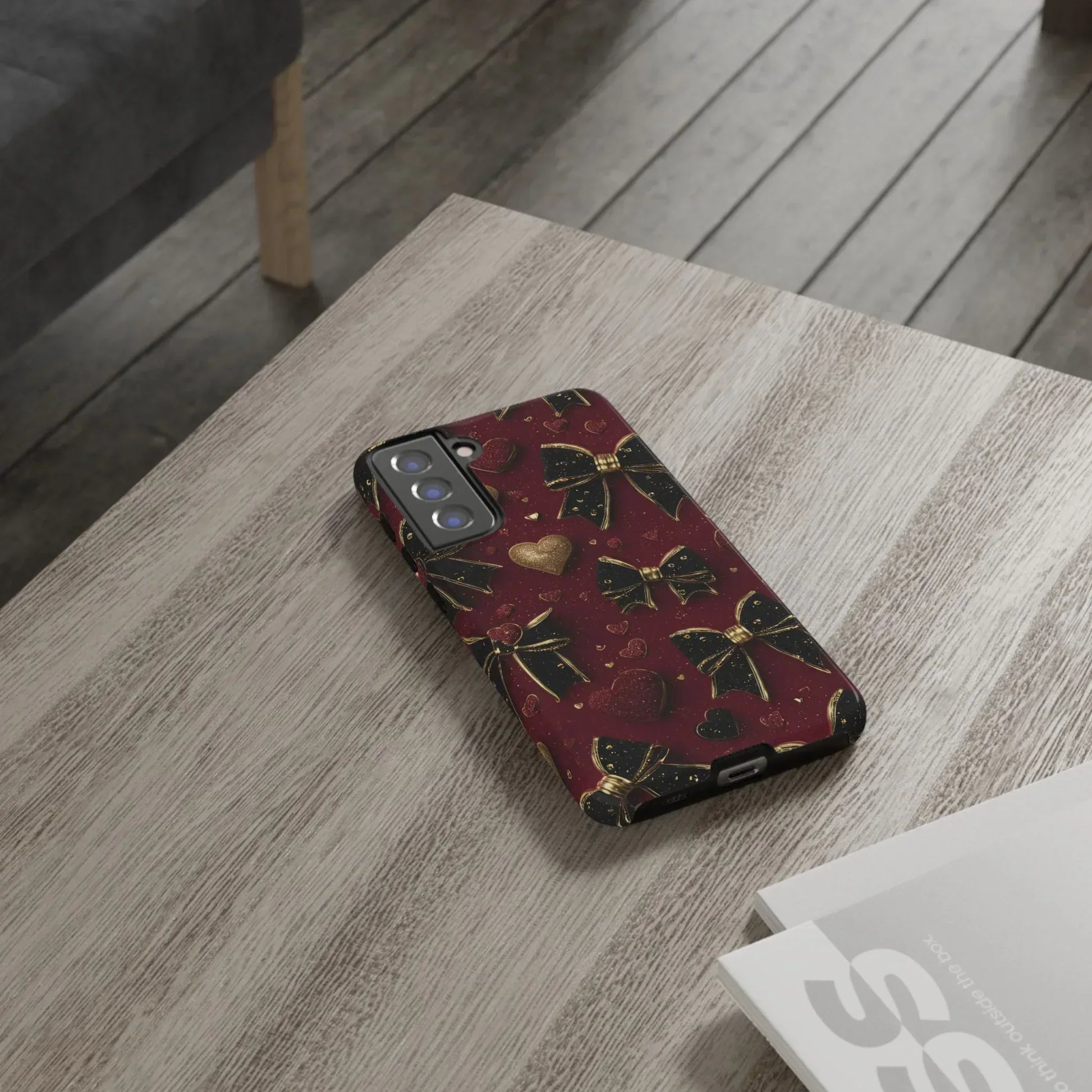 Velvet Valentine Charm Phone Case for iPhone 11-17 and Galaxy S10-S25 - KARARMDESIGN