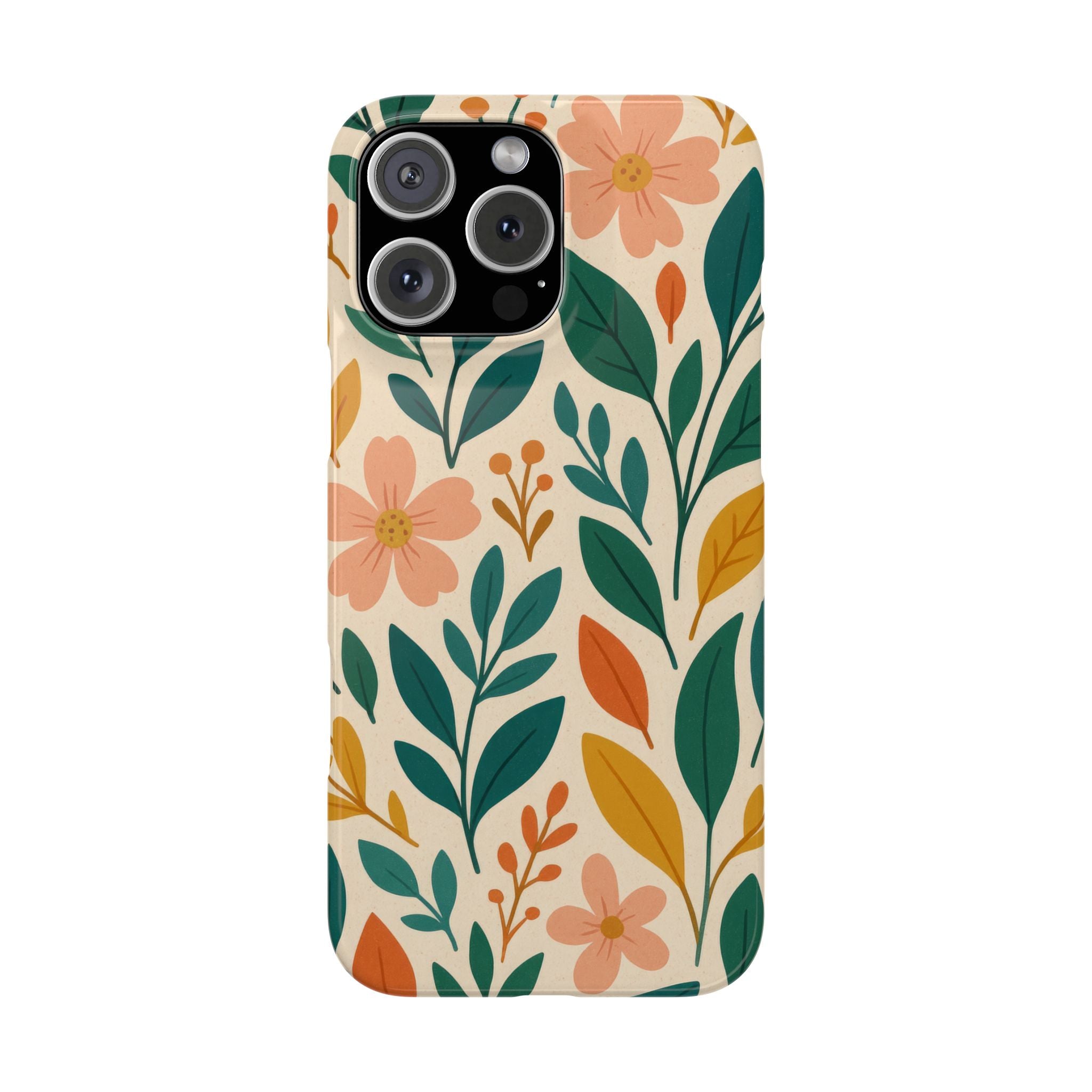 Floral Harmony Phone Case for iPhone 11-17