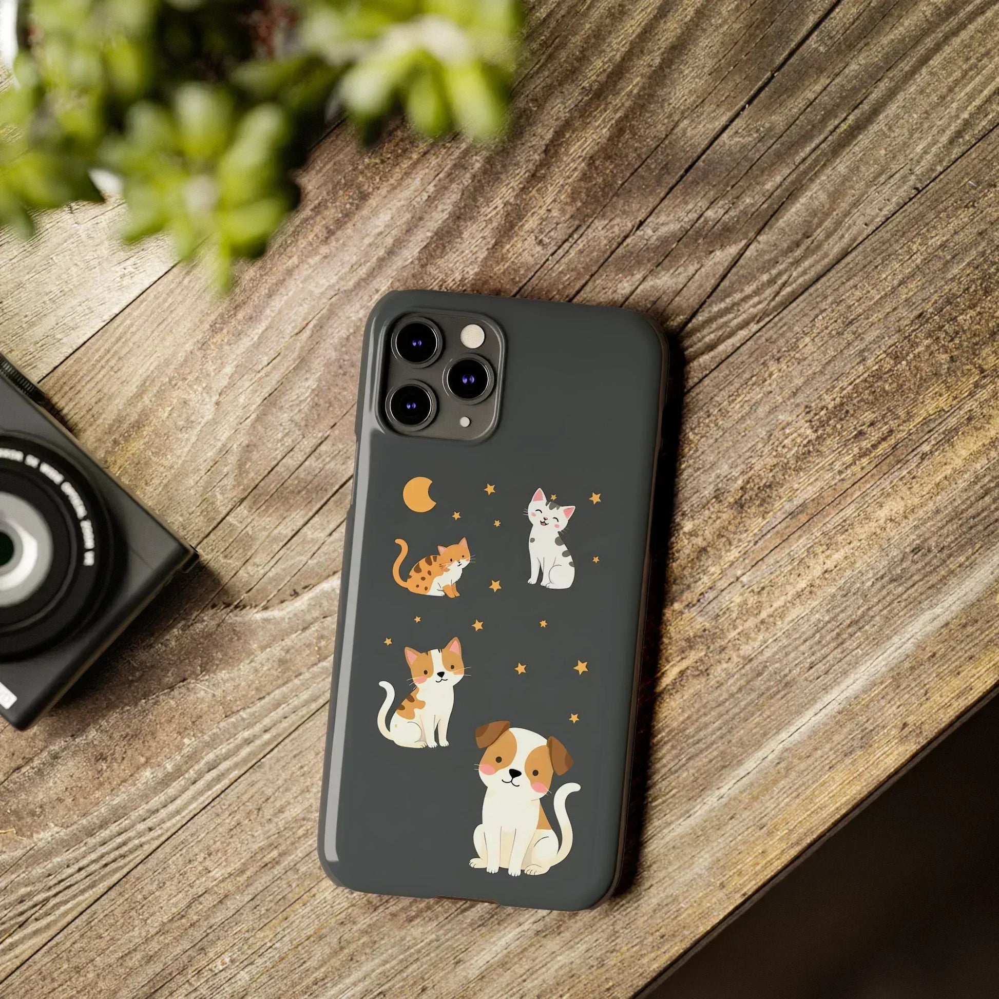 Cute Cat and Dog Phone Case for iPhone 11-17 - KARARMDESIGN