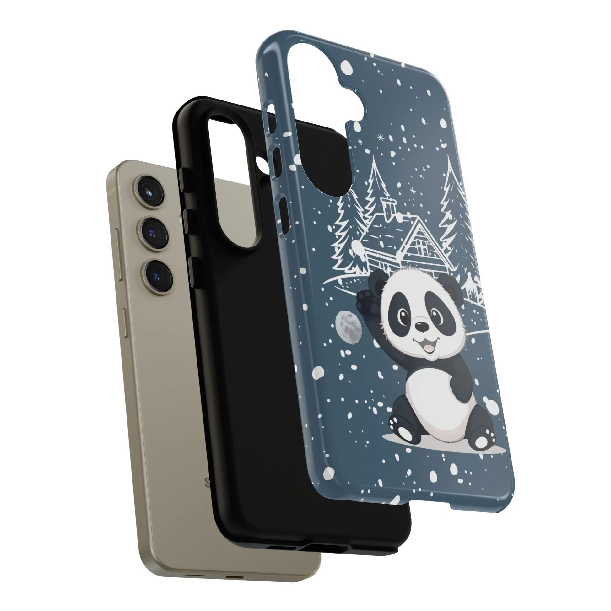 Cute Panda Phone Case for Samsung Galaxy and Google Pixel - KARARMDESIGN