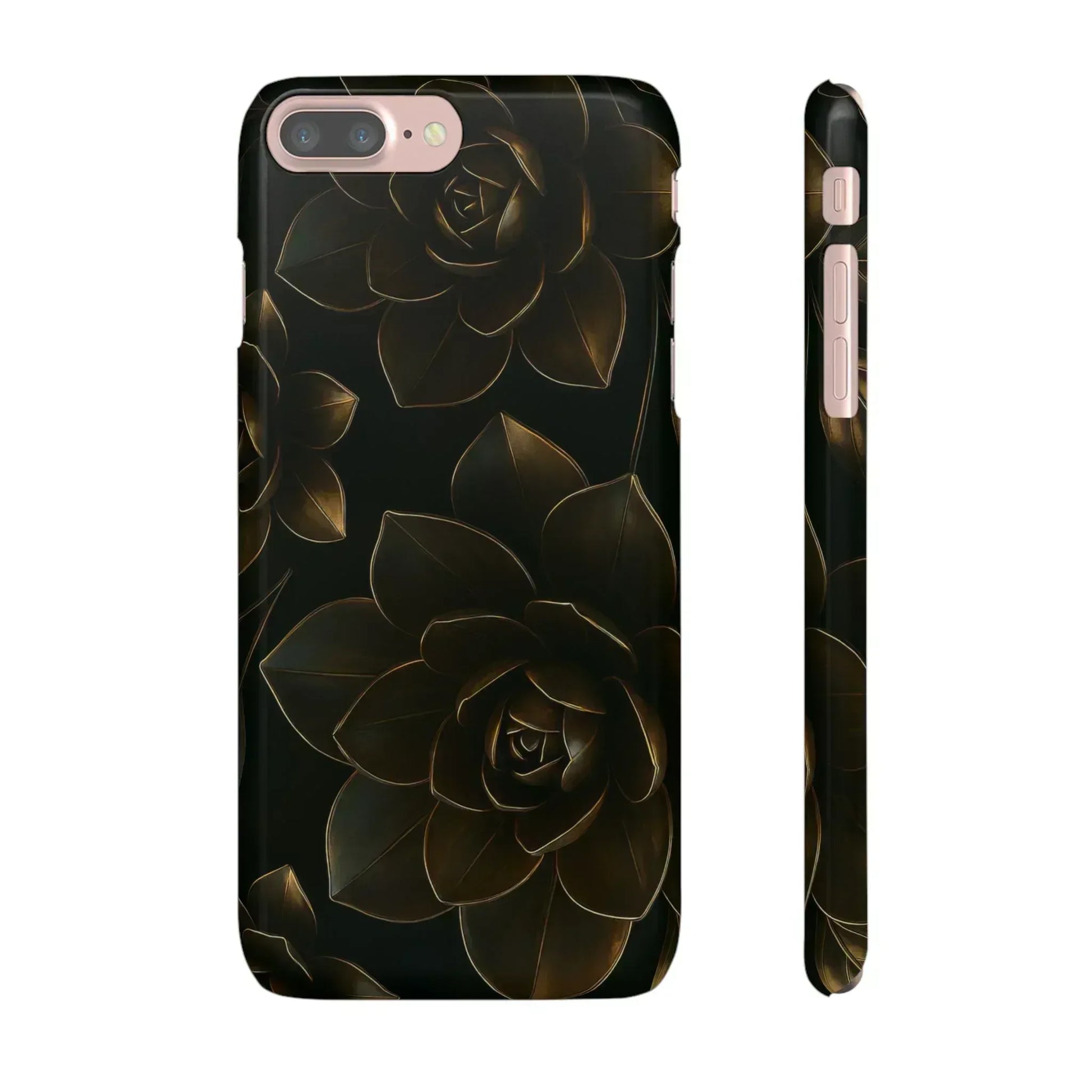Metal Flower Phone Case for iPhone 8-16 and Galaxy S20-S24 - KARARMDESIGN
