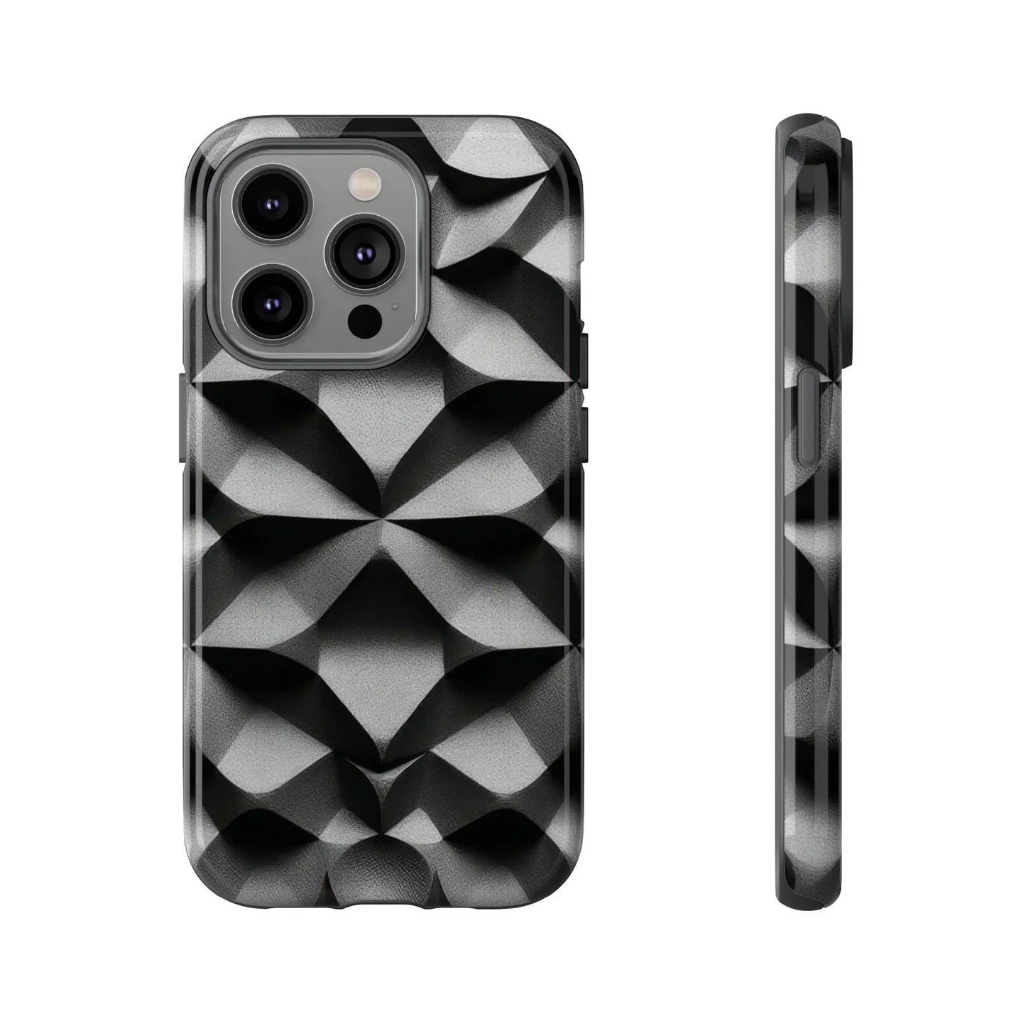 3D Geometric Phone Case for iPhone 8–16 Models - KarArmDesign