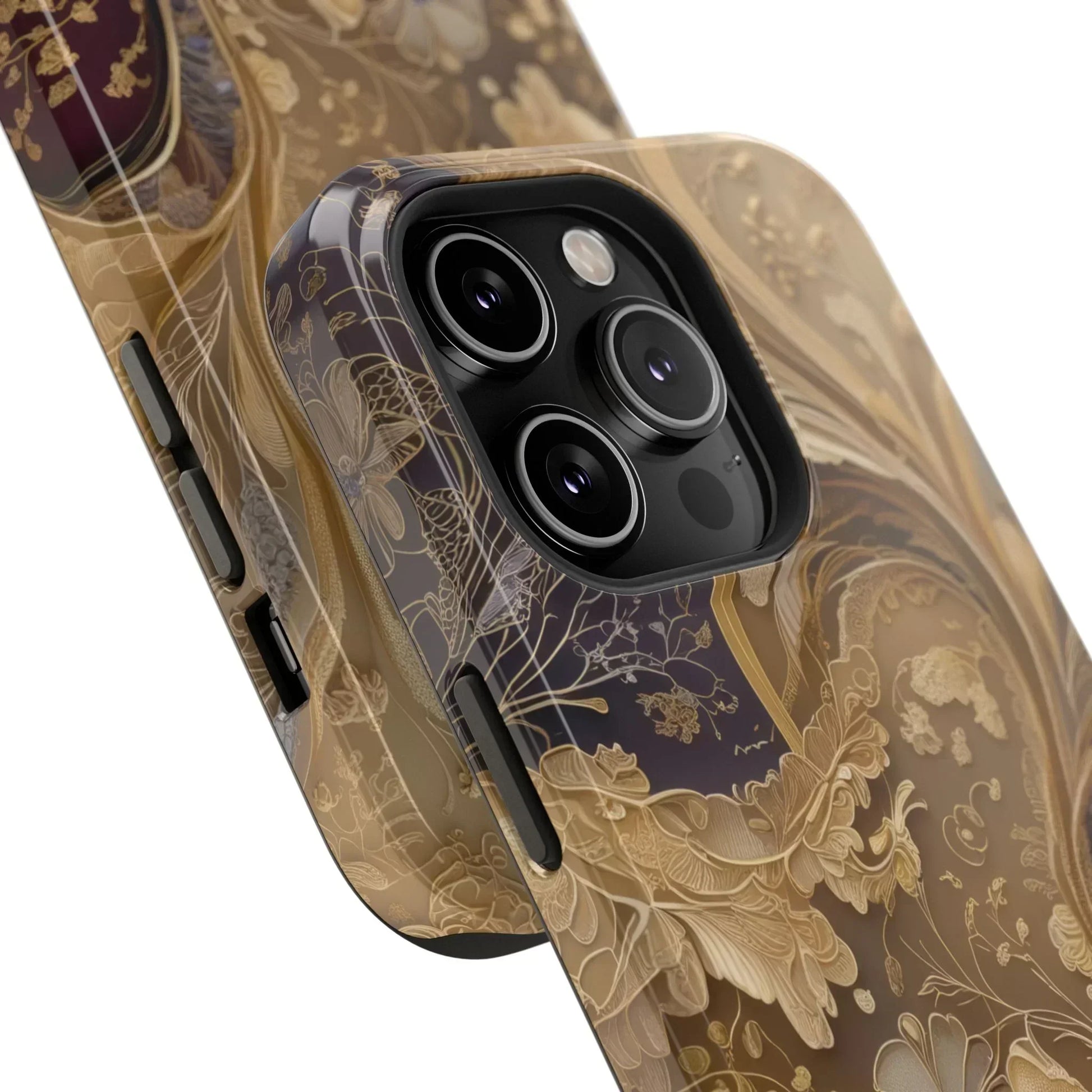 Botanical Luxury Design Impact-Resistant Phone Case for iPhone 12-16 and Galaxy S21-S22 Models - KarArmDesign