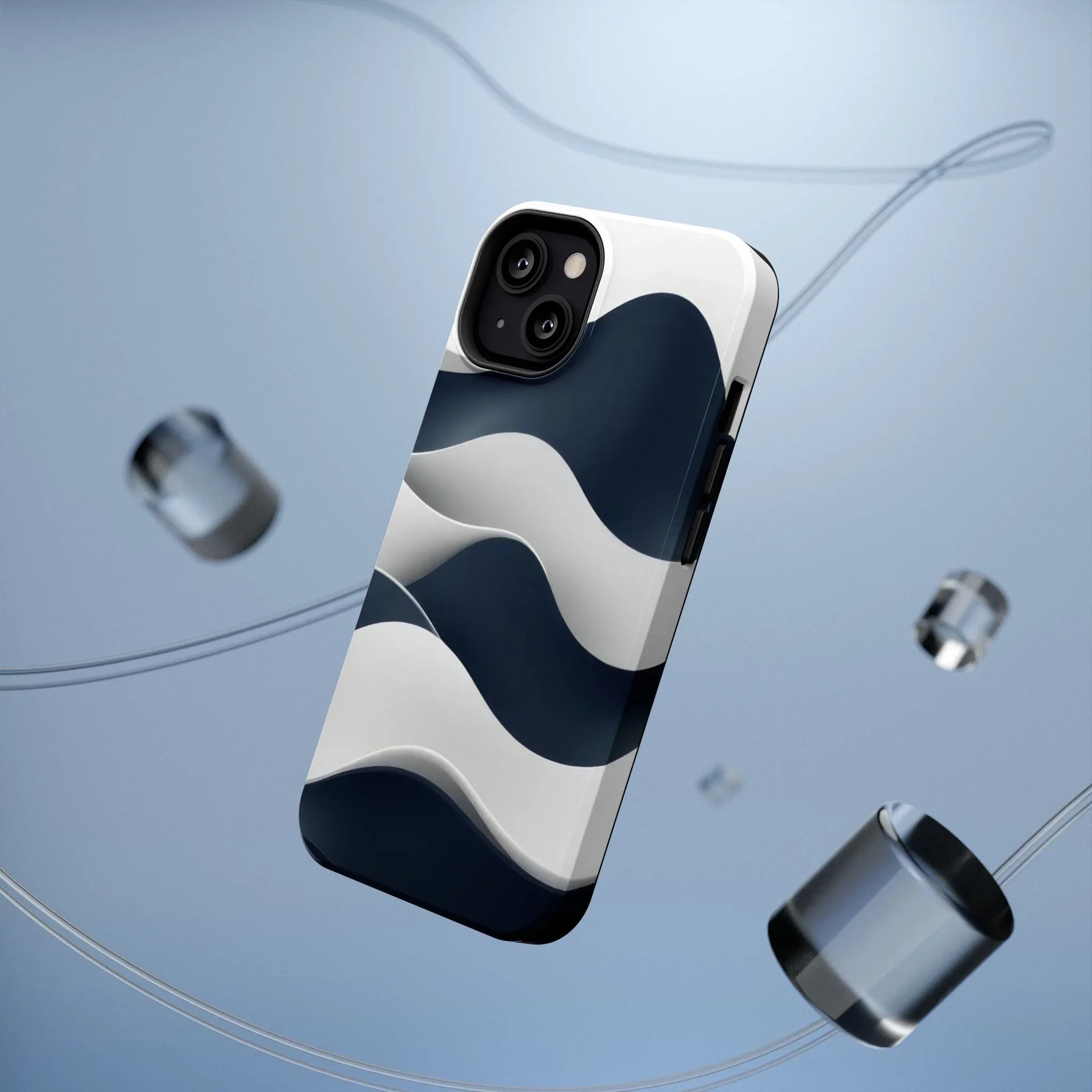 Ocean Flow Phone Case for iPhone 11-17 and Galaxy S21-S22 - KARARMDESIGN