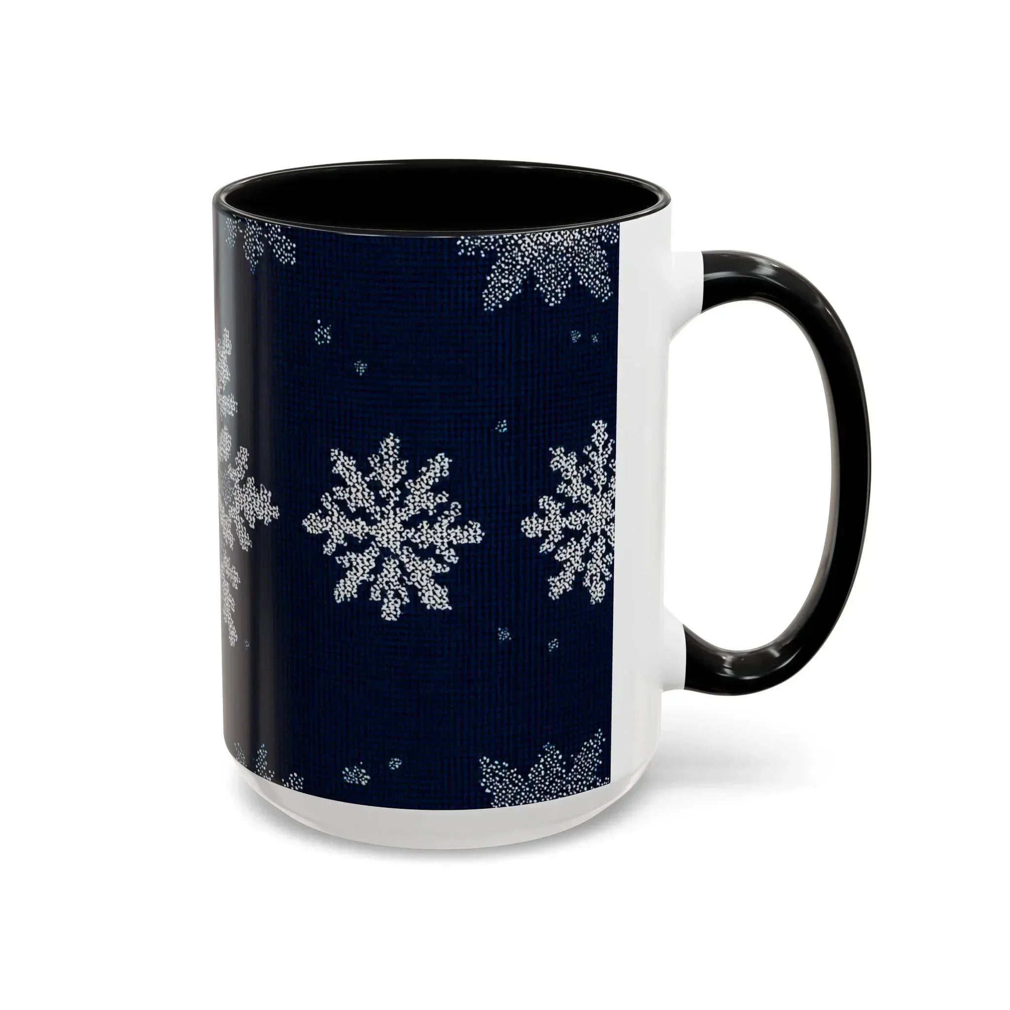 Snowflake Mug - Accent Coffee Mug (11, 15oz) - KARARMDESIGN