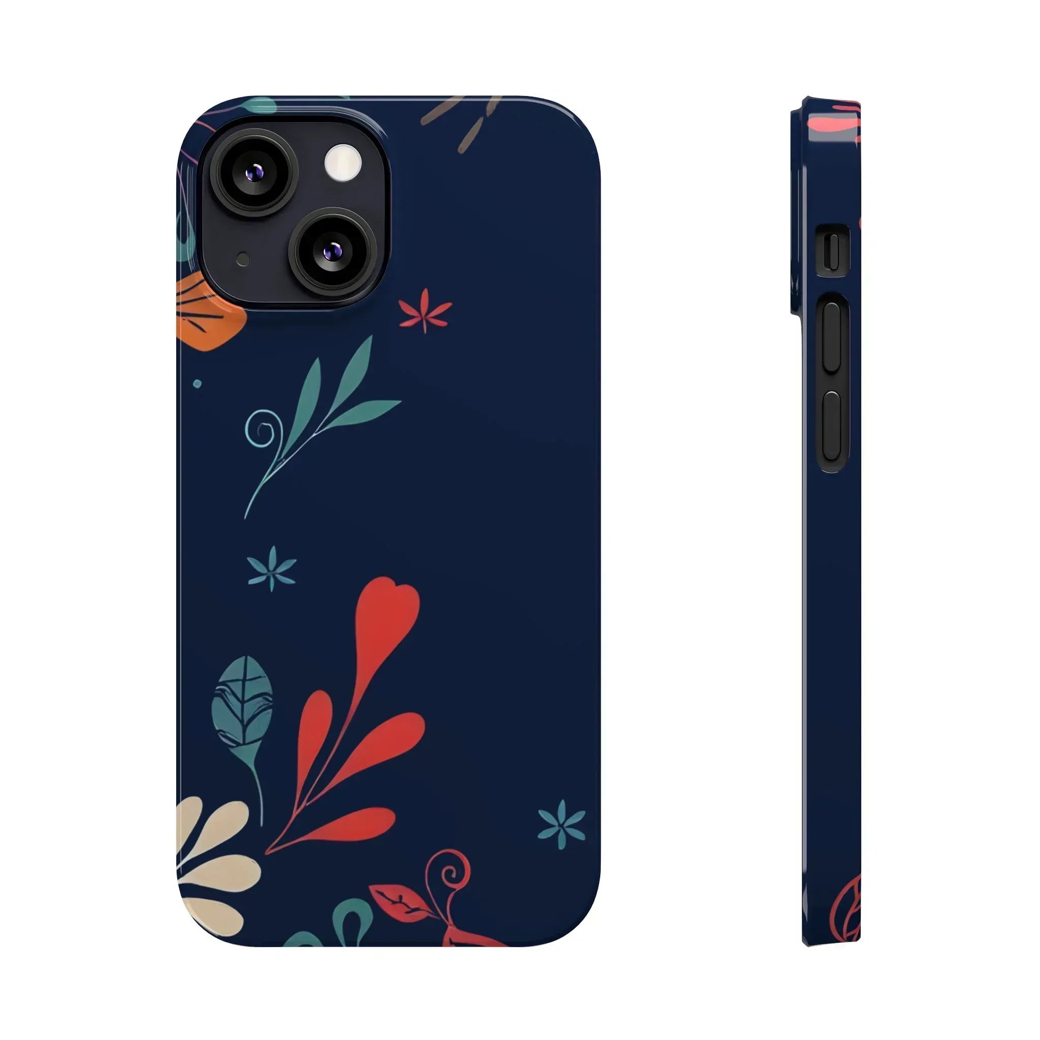 Nightshade Blossoms Phone Case for iPhone 11-17 - KARARMDESIGN