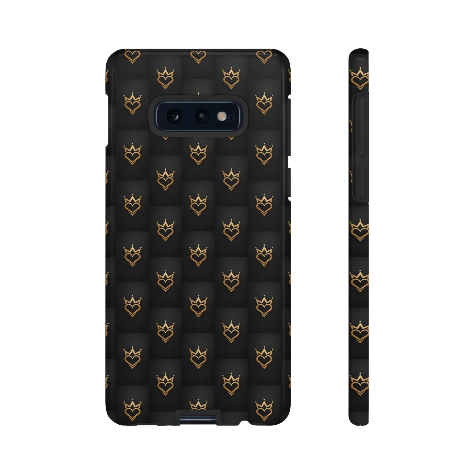 Crowned Heart Doodle Phone Case for iPhone 11-17 & Galaxy S10-S25 - KARARMDESIGN