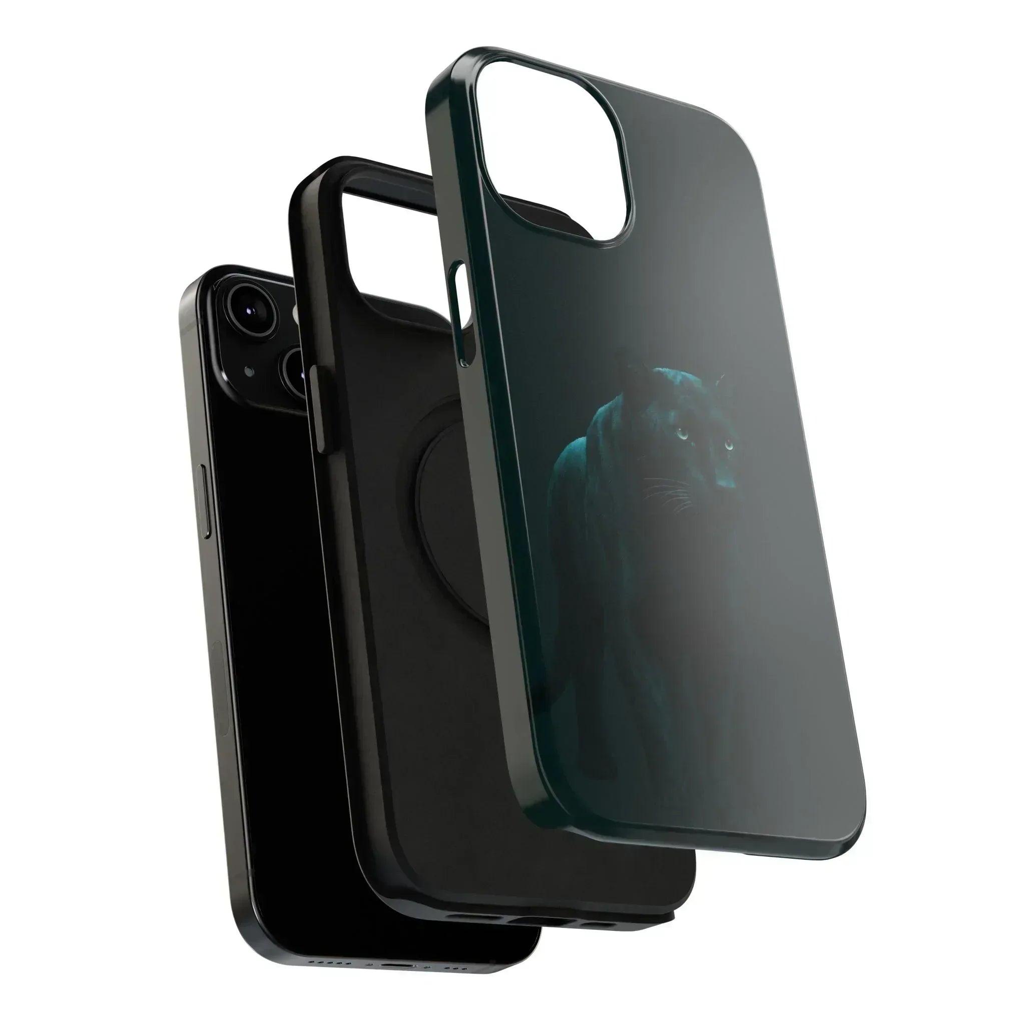 Black Panther Phone Case for iPhone 12-16 and Galaxy S21-S22 - KARARMDESIGN