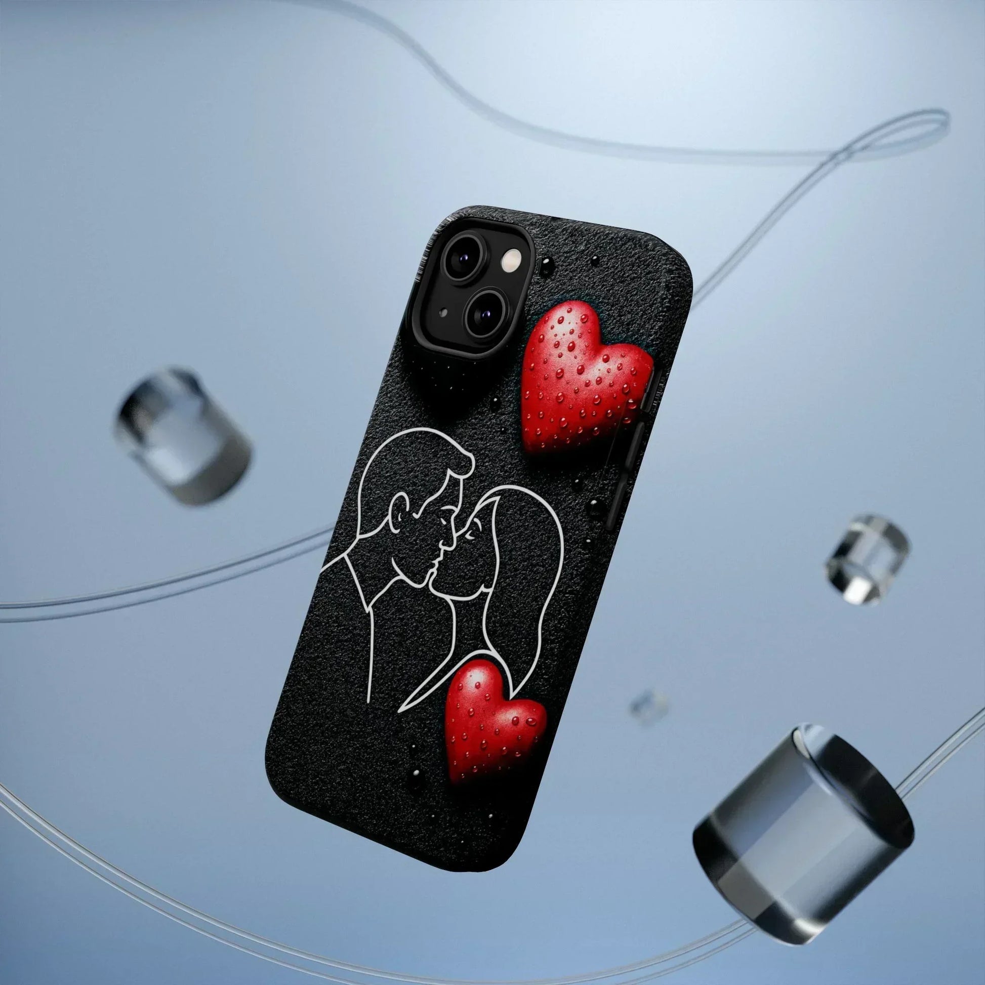 Midnight Kiss Phone Case for iPhone 13-16 Models - KarArmDesign