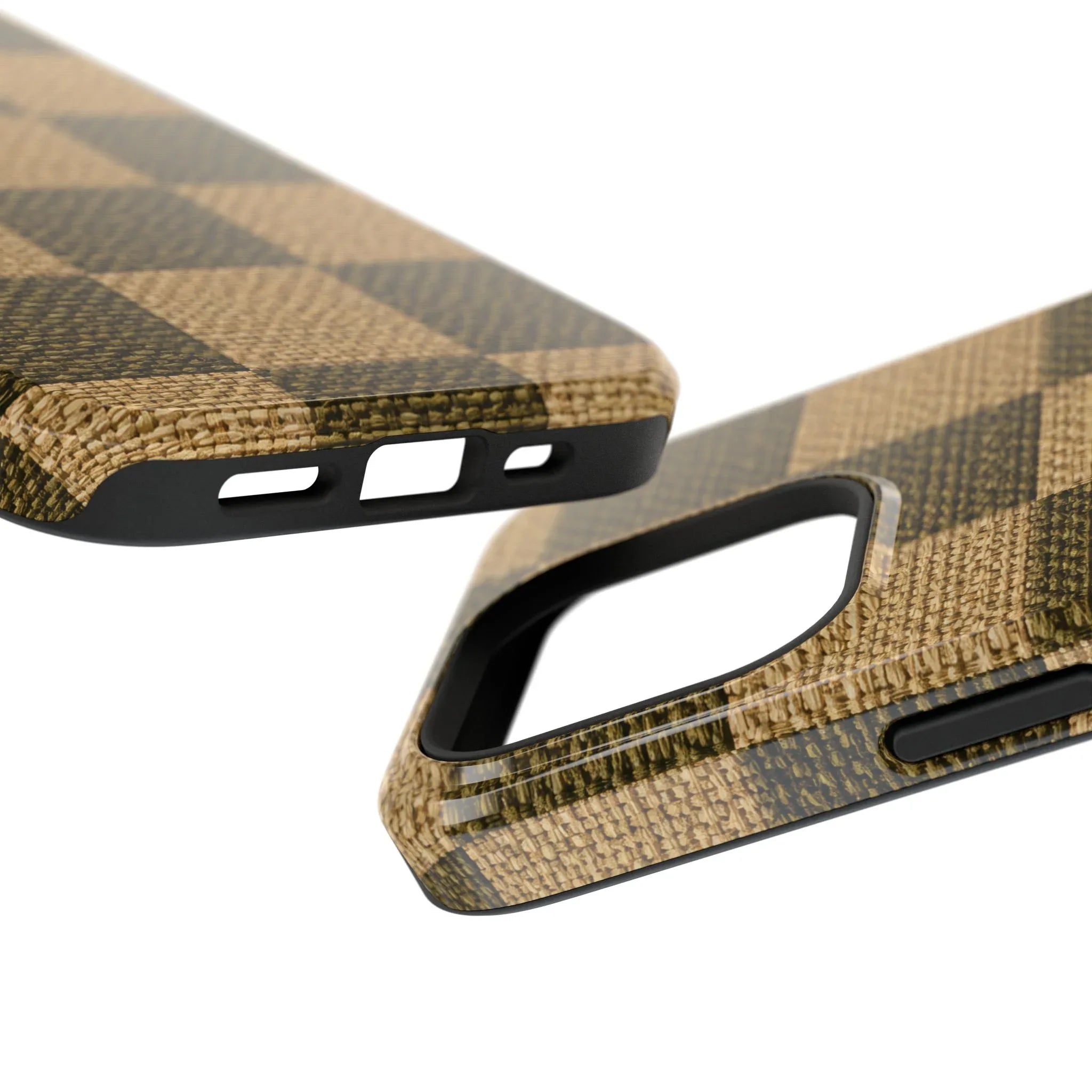 Rustic Woven Phone Case for iPhone 11-17 and Galaxy S21-S22 - KARARMDESIGN