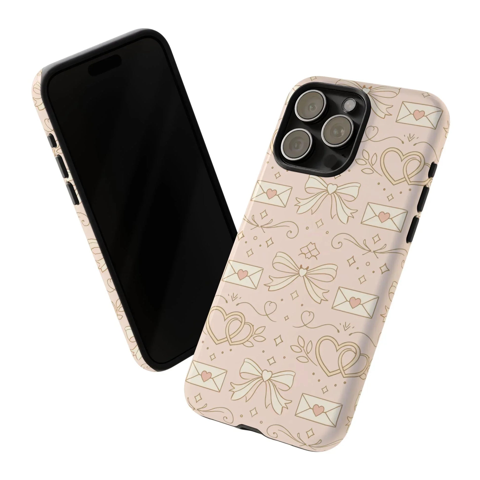 Sweet Romance Tough Phone Case for iPhone 11–17 & Galaxy S10–S25 - KARARMDESIGN