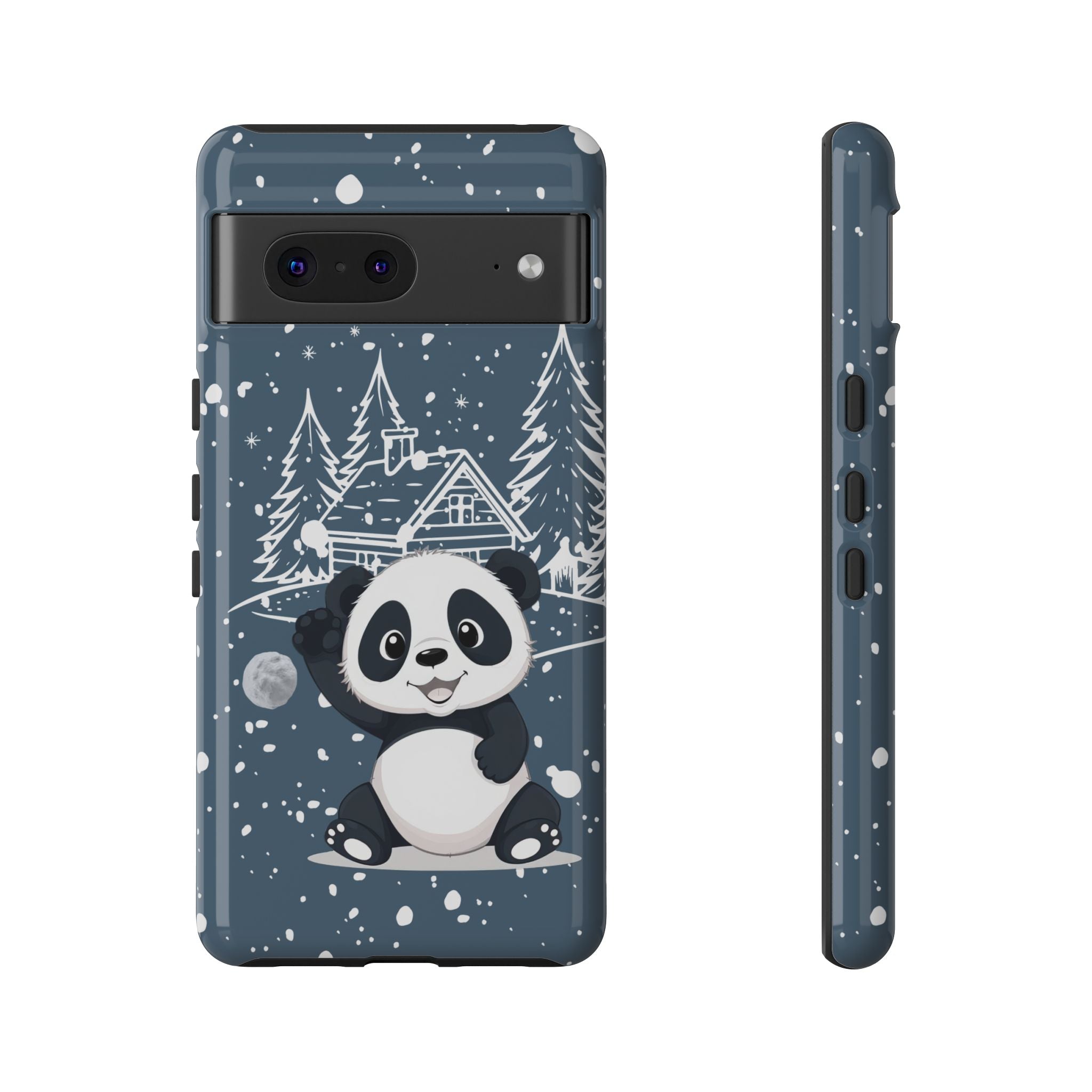 Cute Panda Phone Case for Samsung Galaxy S20–S26 & Google Pixel 6–9