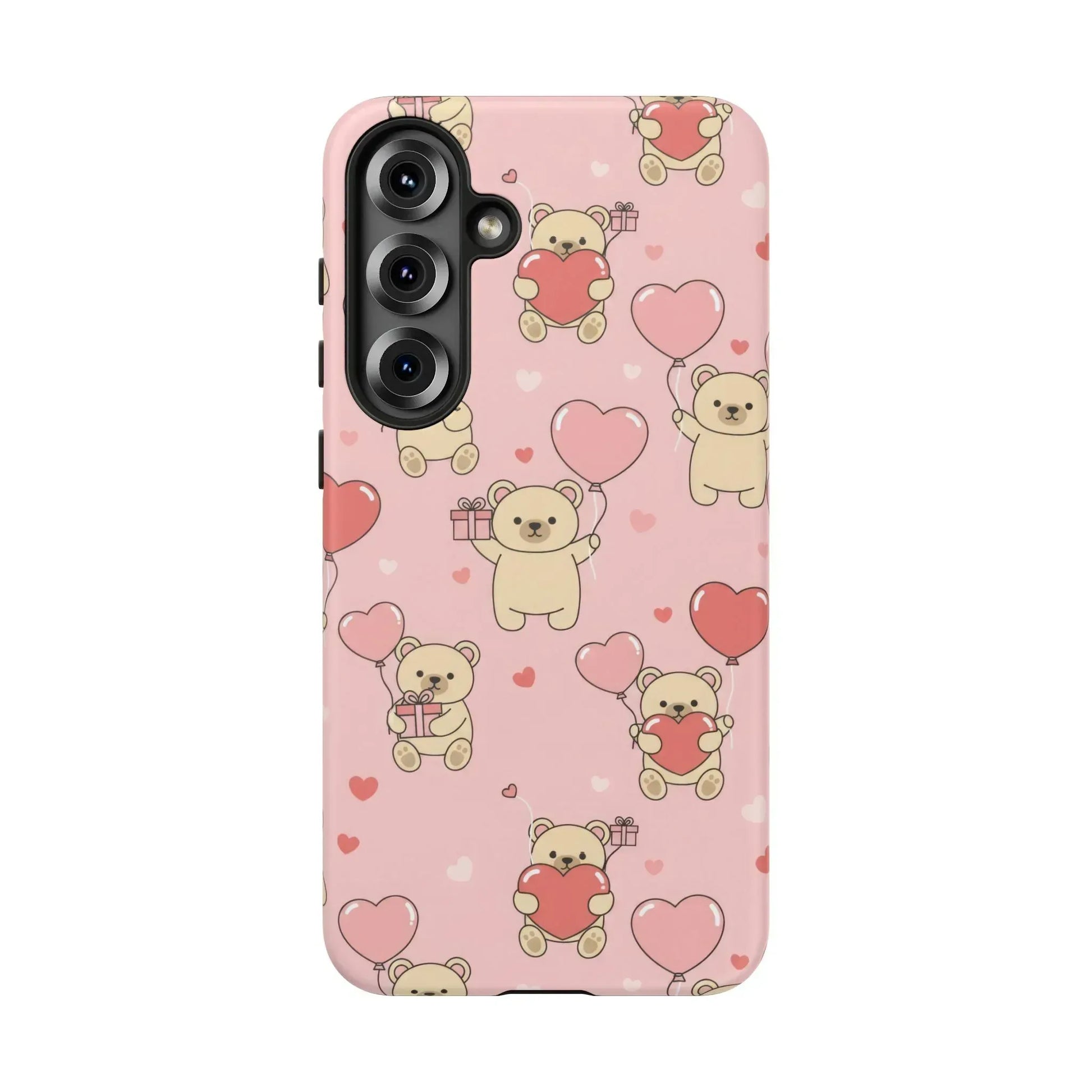 Teddy's Valentine Parade Phone Case for iPhone 11-17 and Galaxy S21-S25 - KARARMDESIGN